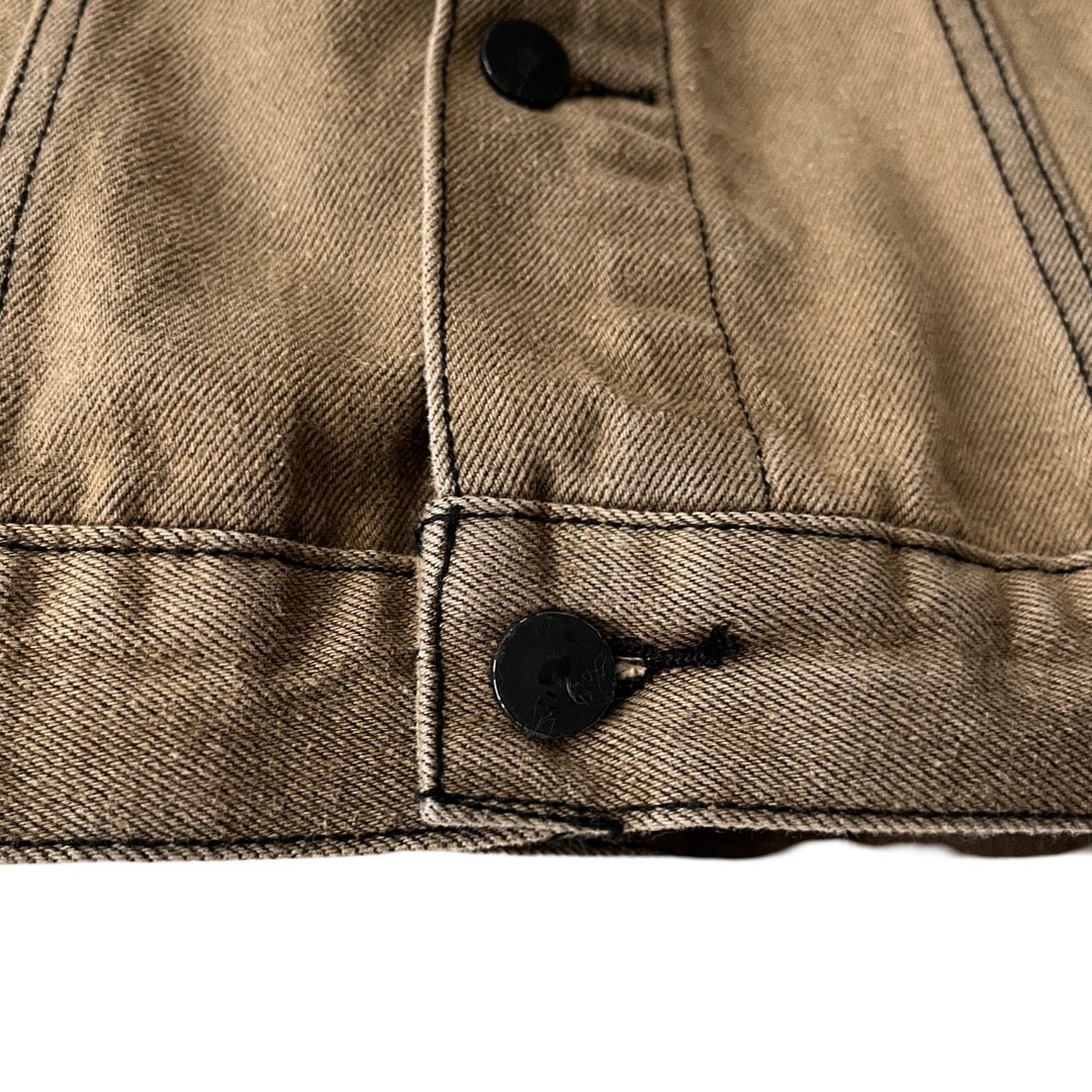 Fear of God ESSENTIALS Denim Trucker Jacket in Fume / LARGE (can fit XL)