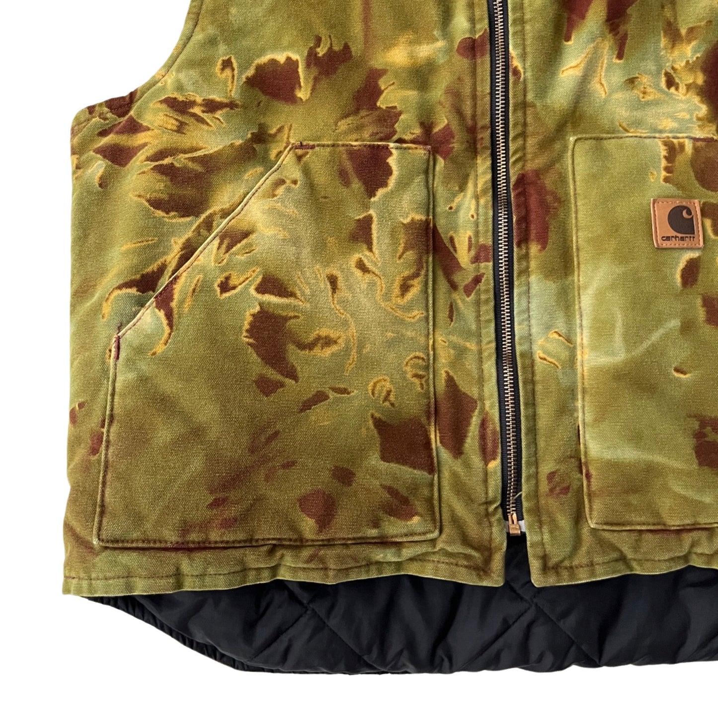 Carhartt Insulated Canvas Vest in Lichen / LARGE