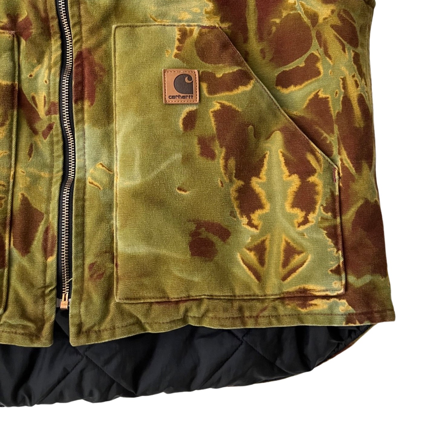 Carhartt Insulated Canvas Vest in Lichen / LARGE