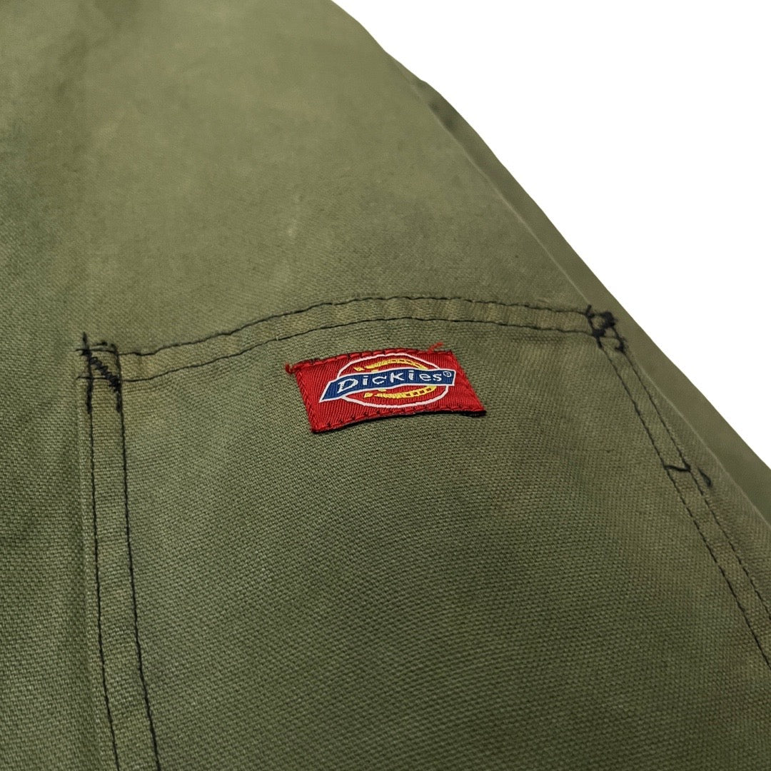 Dickies Vintage Blanket Lined Canvas Coat w/Corduroy Collar in Fern / X-LARGE