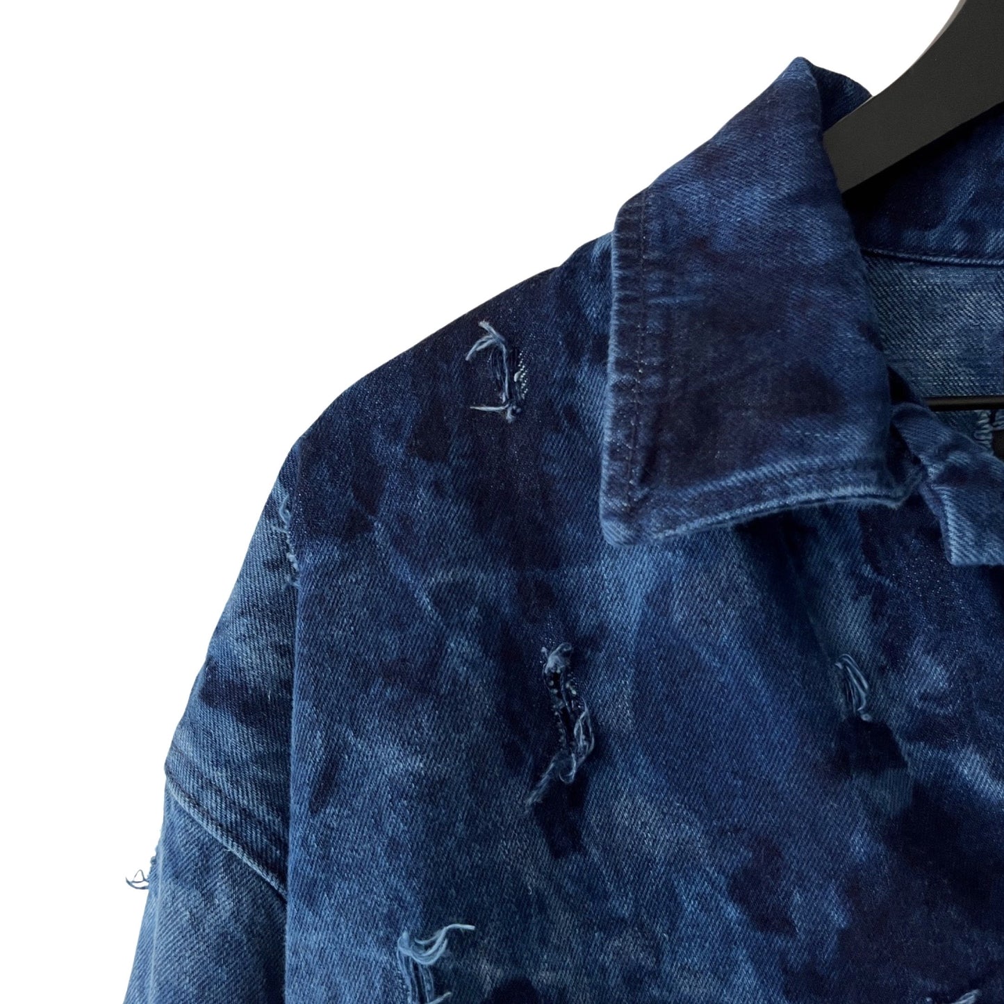 Distressed Denim 2-Piece Set (Pullover & Pants) in Maritime / MEDIUM or LARGE