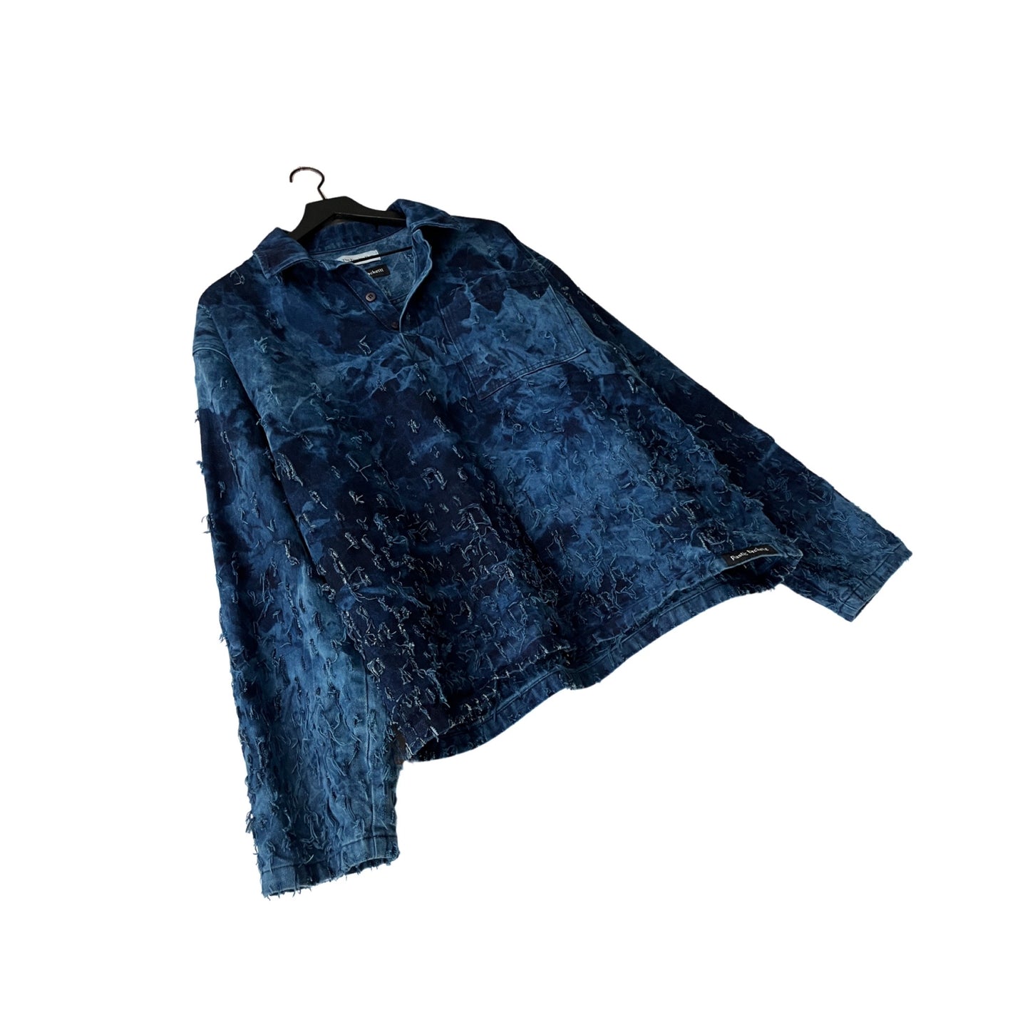 Distressed Denim 2-Piece Set (Pullover & Pants) in Maritime / MEDIUM or LARGE