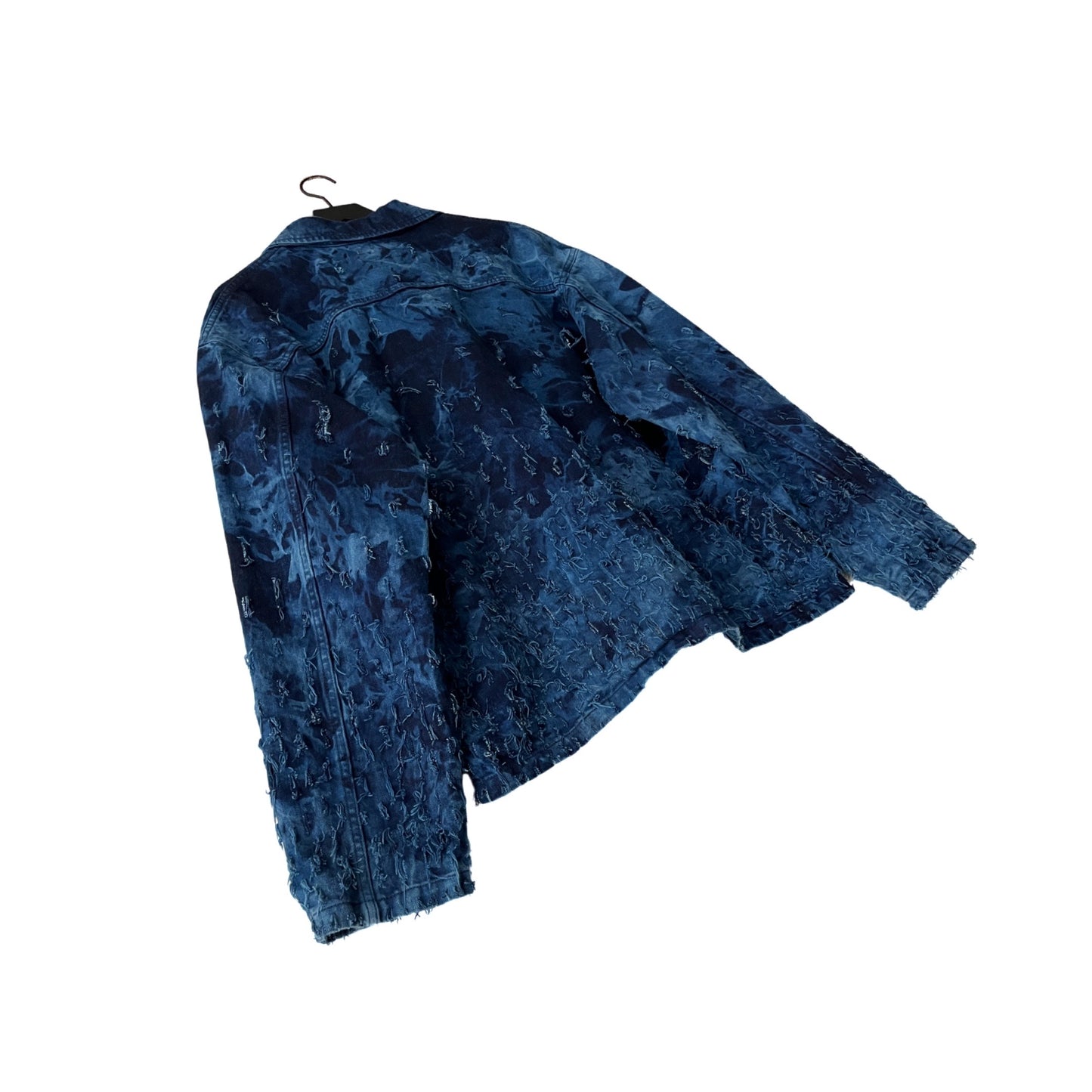 Distressed Denim 2-Piece Set (Pullover & Pants) in Maritime / MEDIUM or LARGE