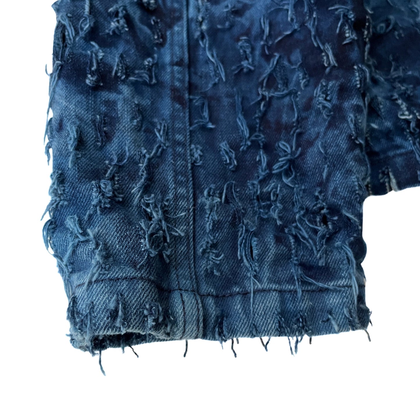 Distressed Denim 2-Piece Set (Pullover & Pants) in Maritime / MEDIUM or LARGE