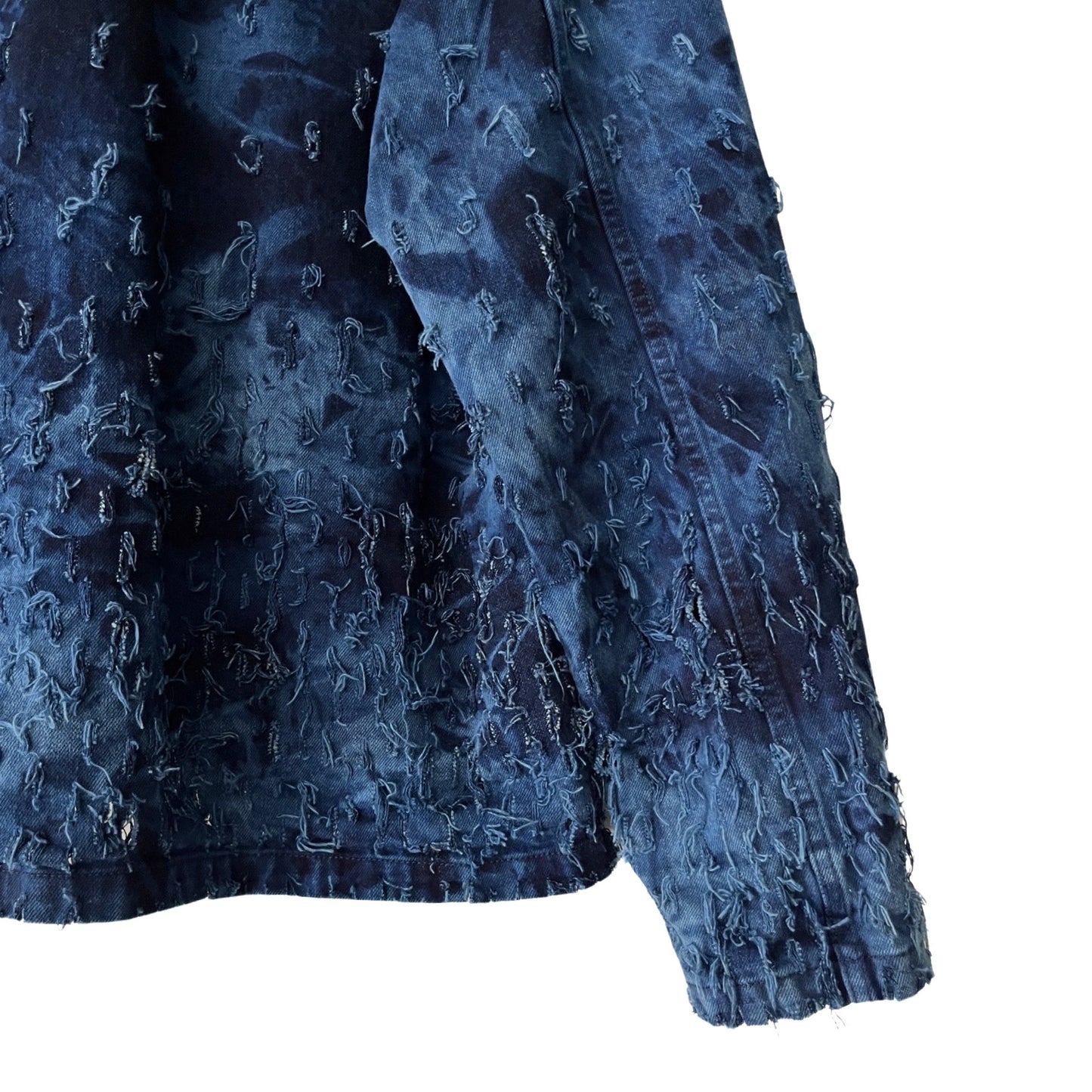 Distressed Denim 2-Piece Set (Pullover & Pants) in Maritime / MEDIUM or LARGE