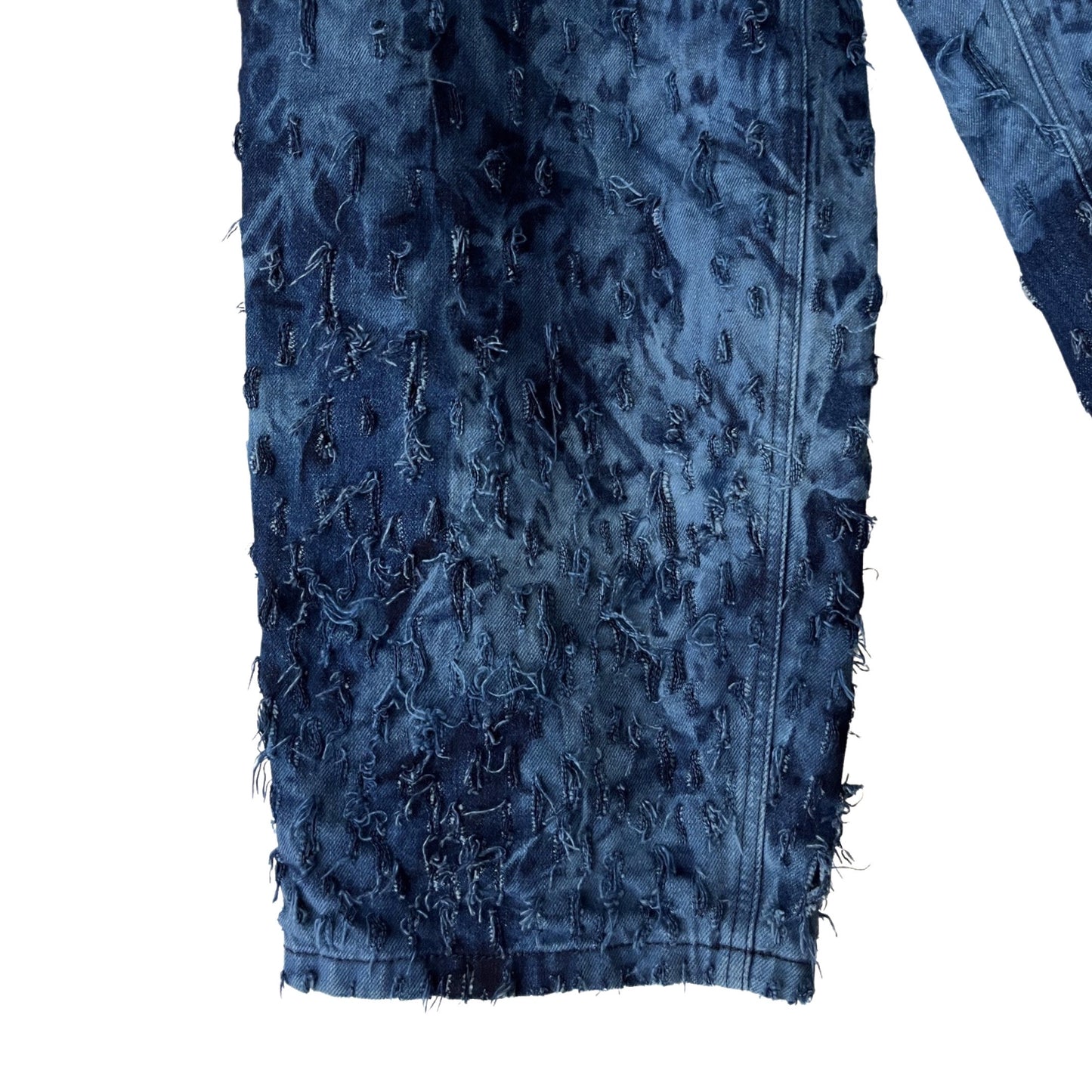 Distressed Denim 2-Piece Set (Pullover & Pants) in Maritime / MEDIUM or LARGE