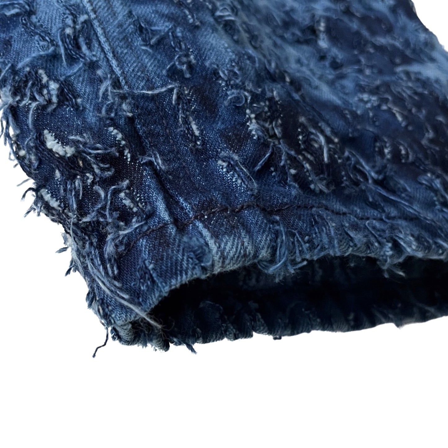 Distressed Denim 2-Piece Set (Pullover & Pants) in Maritime / MEDIUM or LARGE