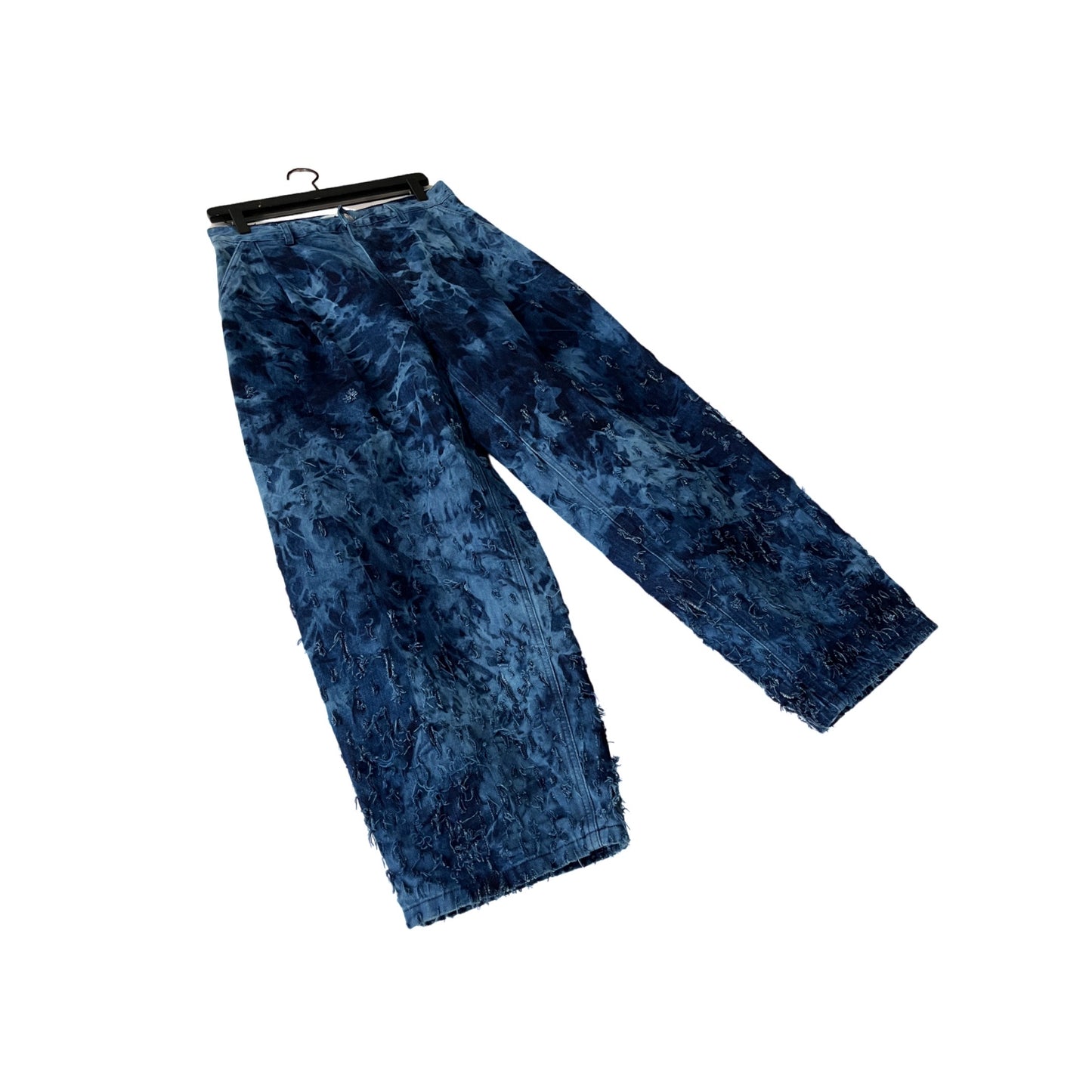 Distressed Denim 2-Piece Set (Pullover & Pants) in Maritime / MEDIUM or LARGE