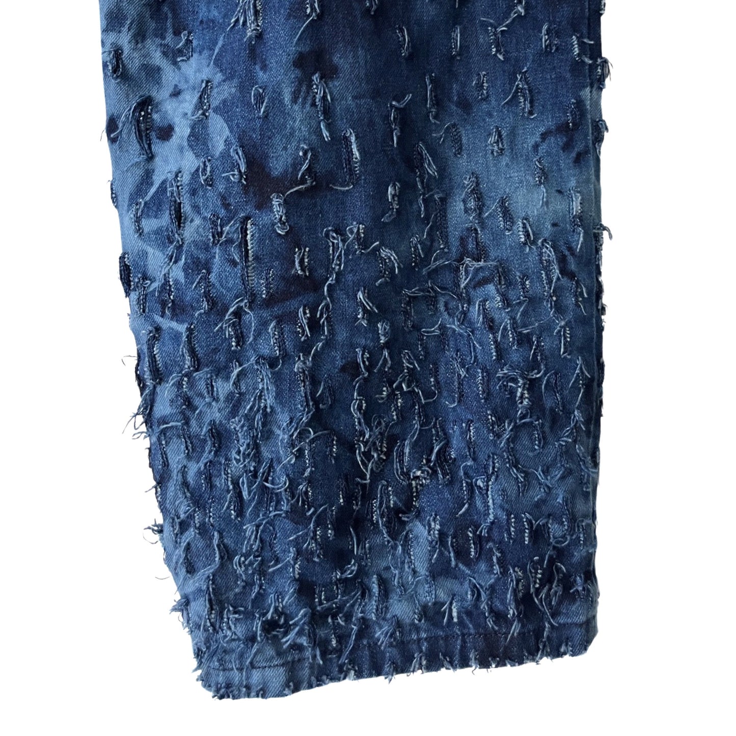 Distressed Denim 2-Piece Set (Pullover & Pants) in Maritime / MEDIUM or LARGE