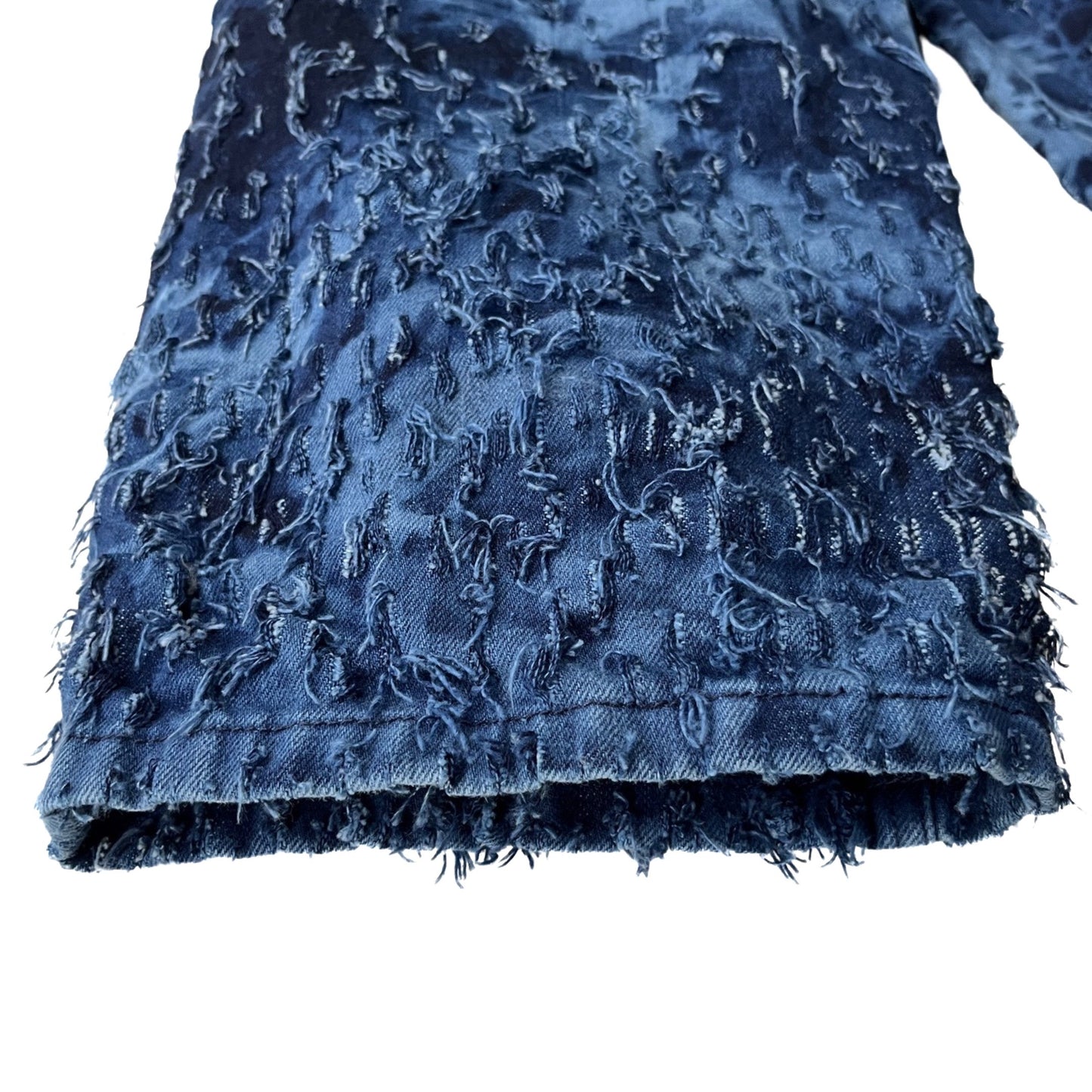 Distressed Denim 2-Piece Set (Pullover & Pants) in Maritime / MEDIUM or LARGE