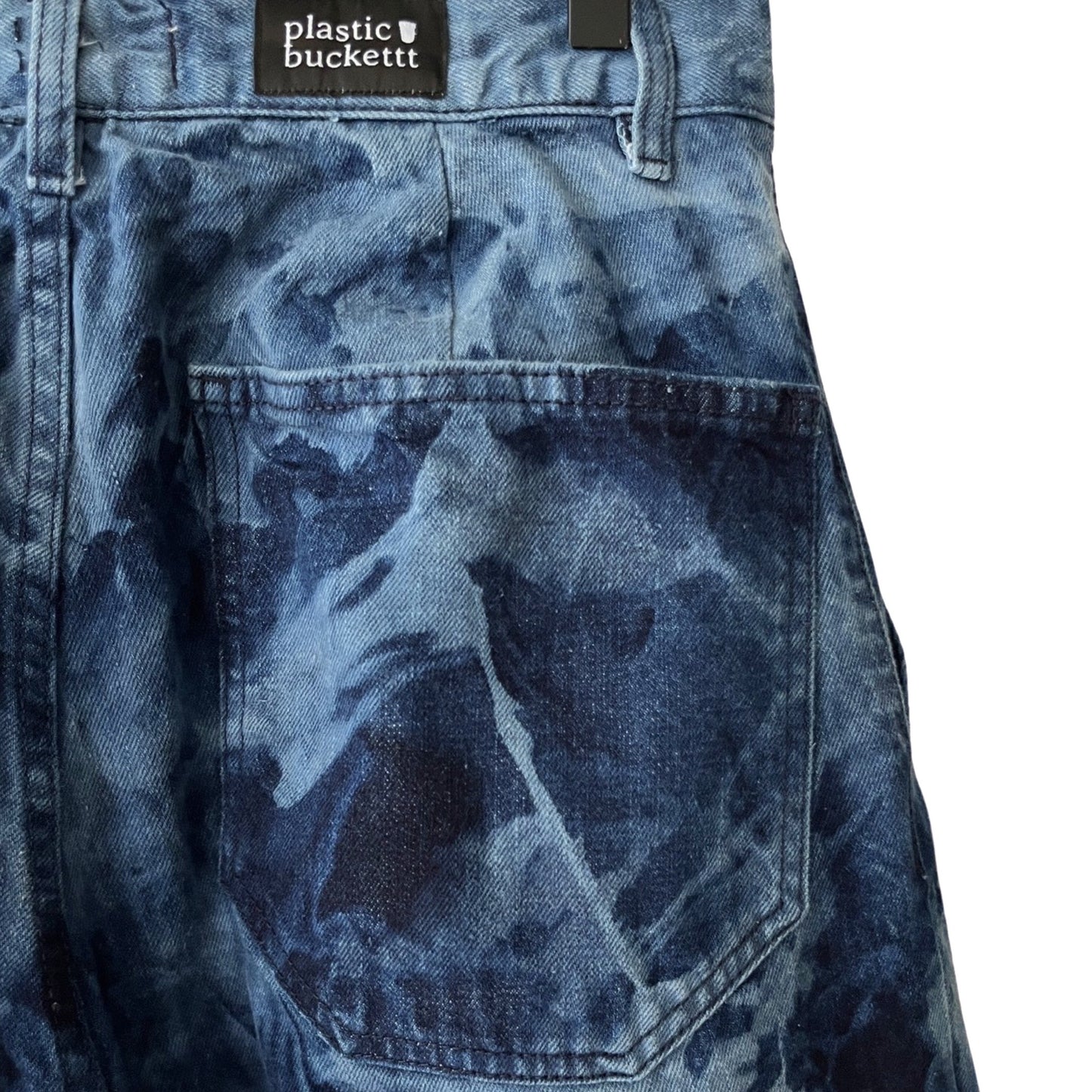 Distressed Denim 2-Piece Set (Pullover & Pants) in Maritime / MEDIUM or LARGE