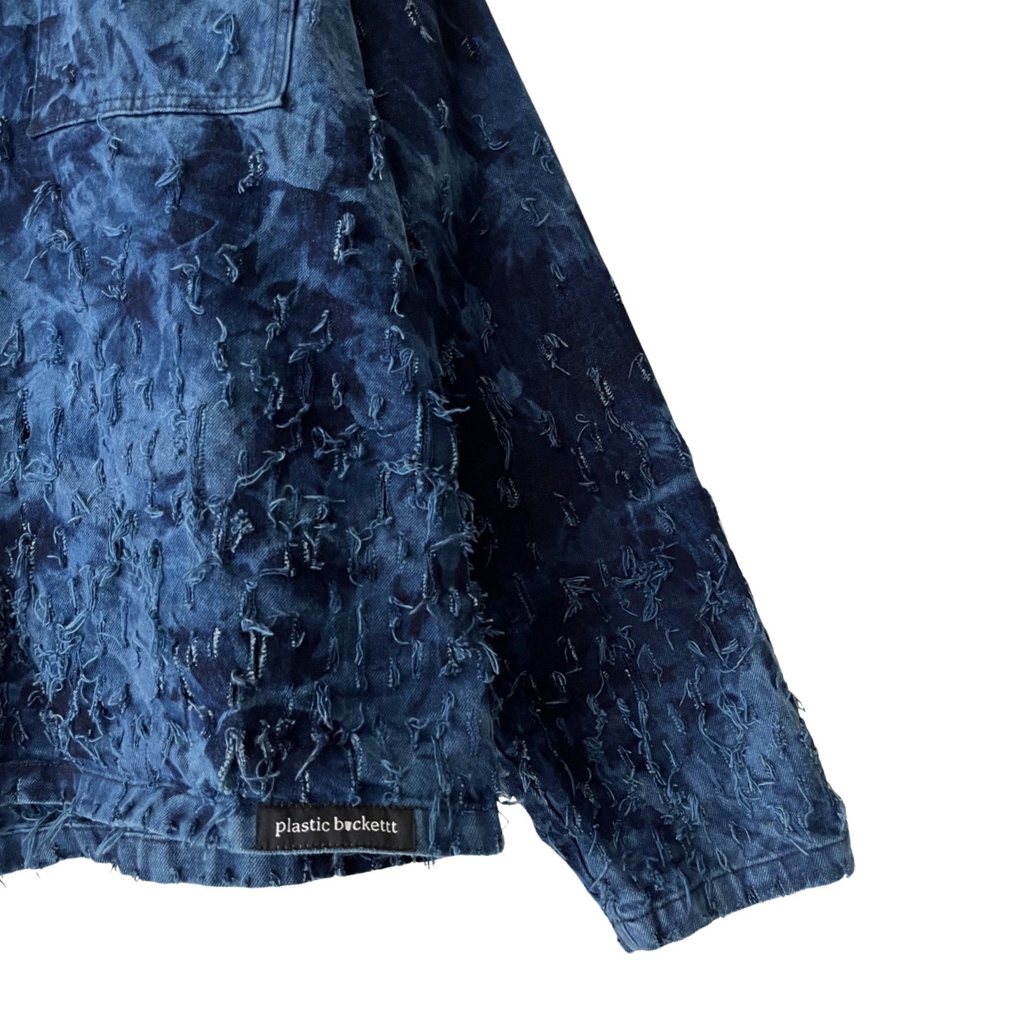 Distressed Denim 2-Piece Set (Pullover & Pants) in Maritime / MEDIUM or LARGE