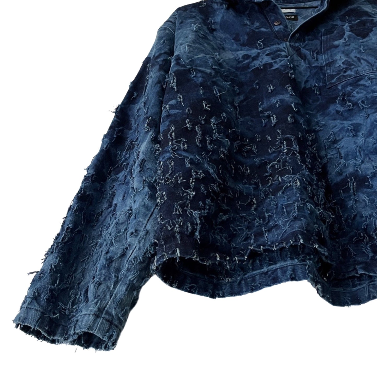 Distressed Denim 2-Piece Set (Pullover & Pants) in Maritime / MEDIUM or LARGE