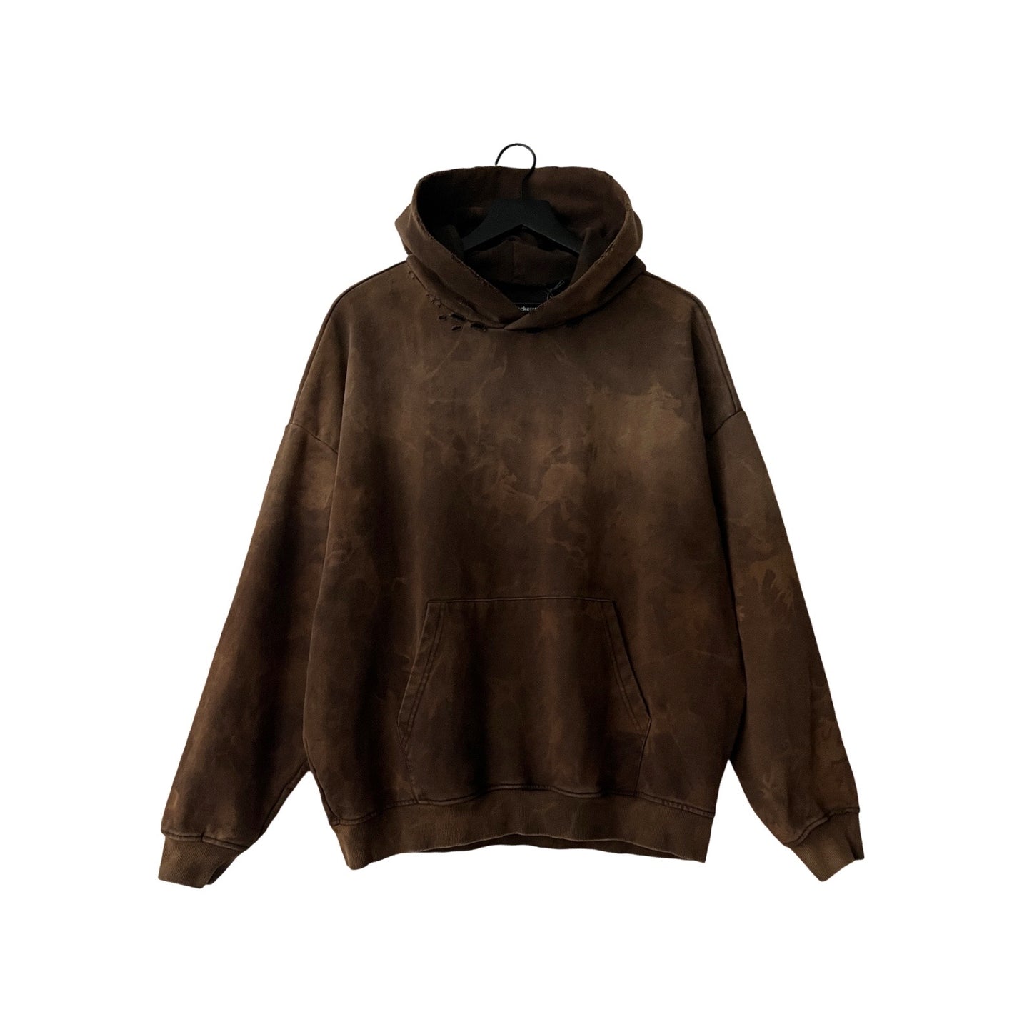 Distressed Heavyweight Hoodie in Oak / MEDIUM (or Large)