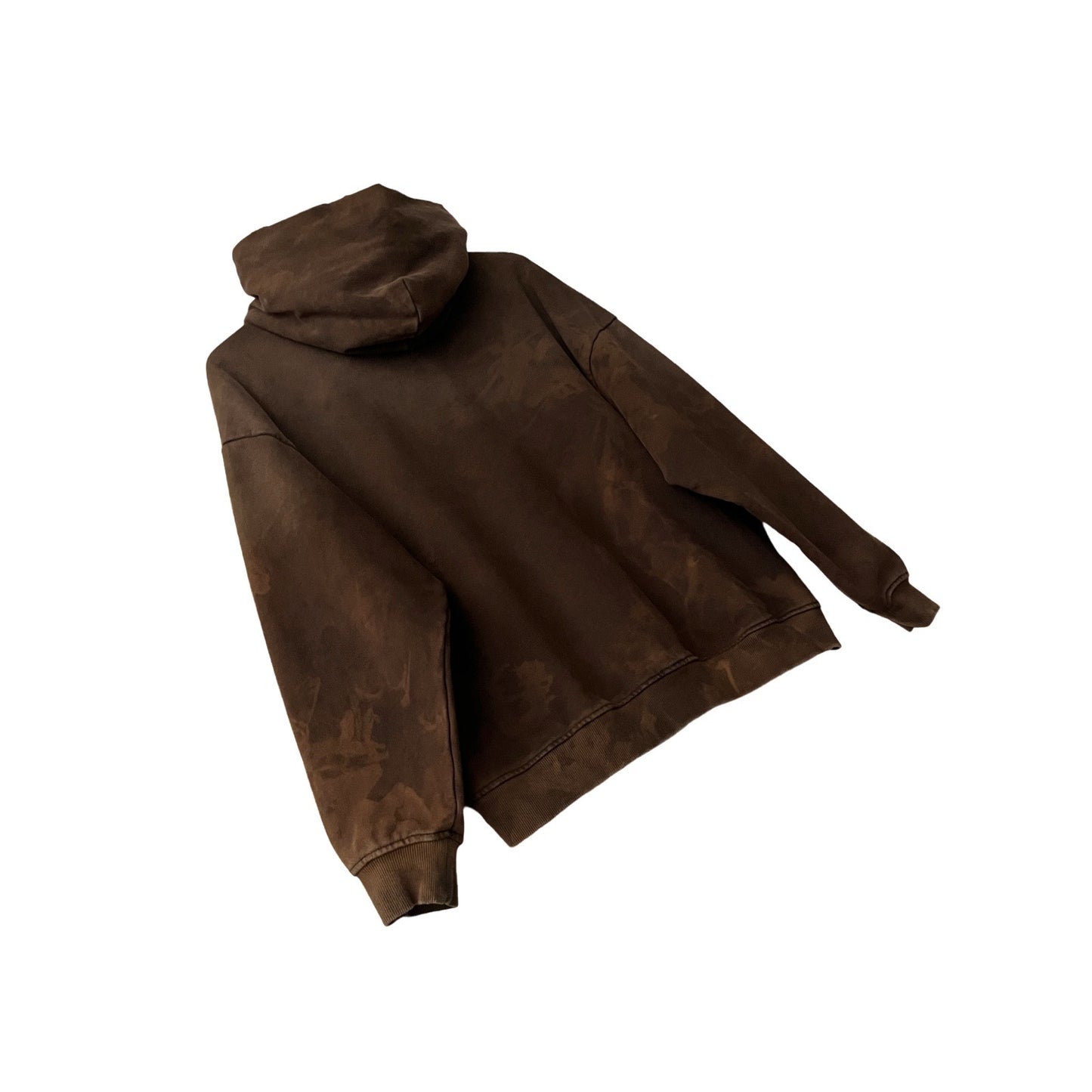 Distressed Heavyweight Hoodie in Oak / MEDIUM (or Large)