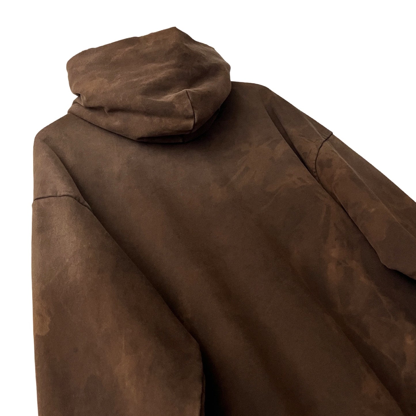 Distressed Heavyweight Hoodie in Oak / MEDIUM (or Large)
