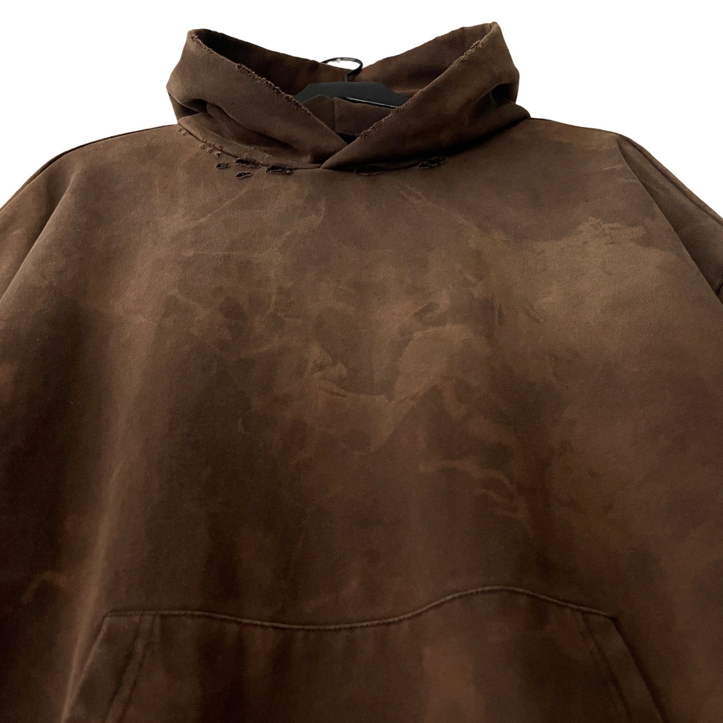 Distressed Heavyweight Hoodie in Oak / MEDIUM (or Large)
