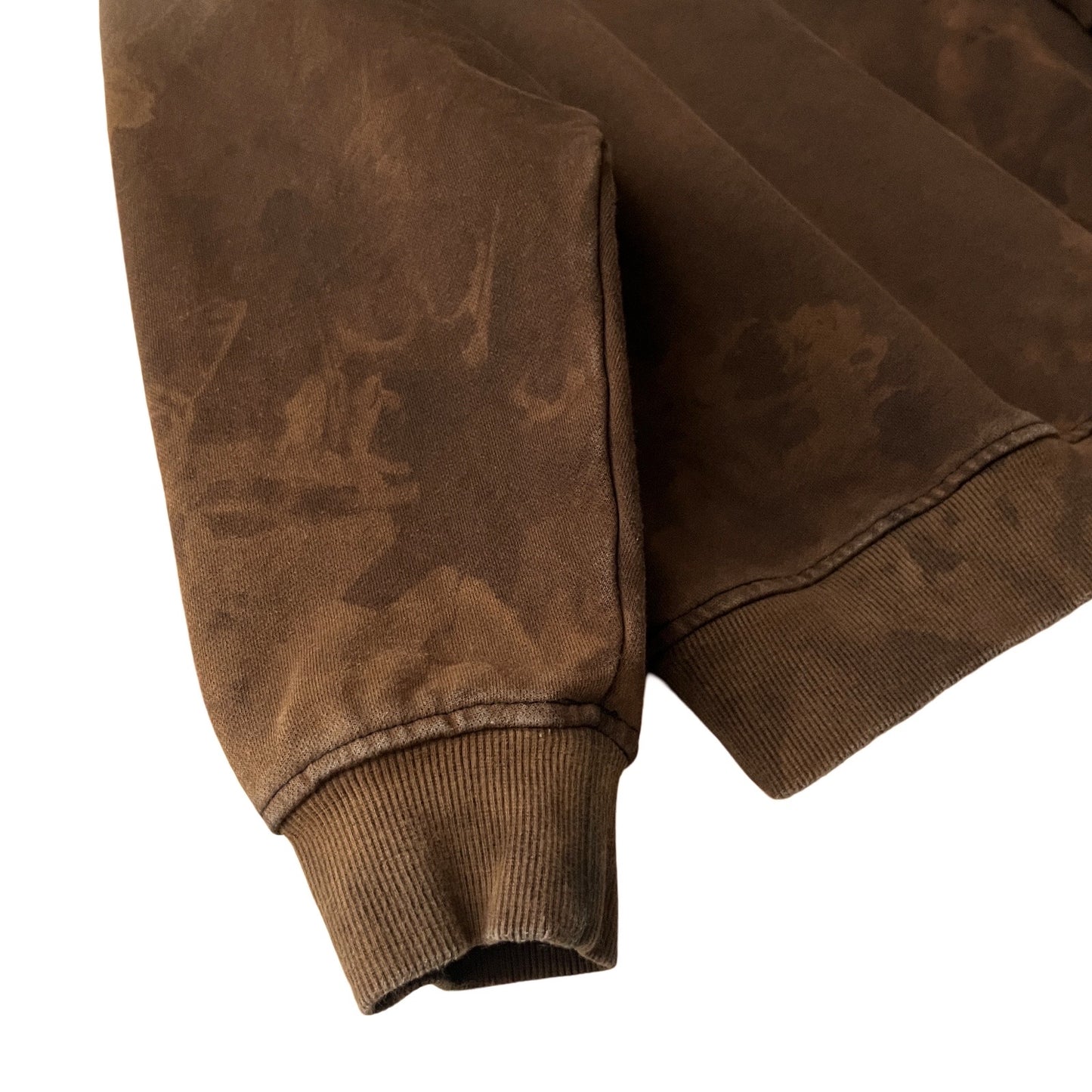 Distressed Heavyweight Hoodie in Oak / MEDIUM (or Large)