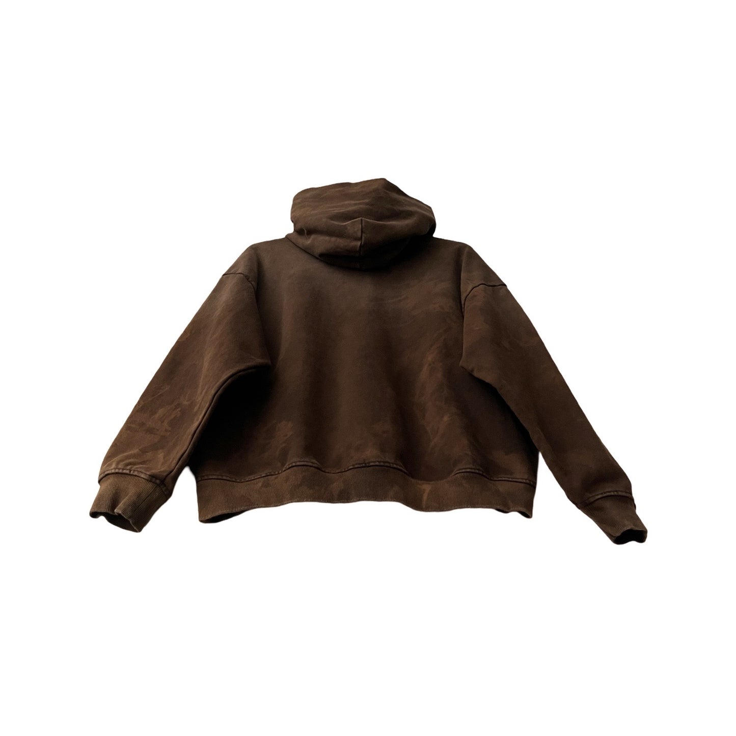 Distressed Heavyweight Hoodie in Oak / MEDIUM