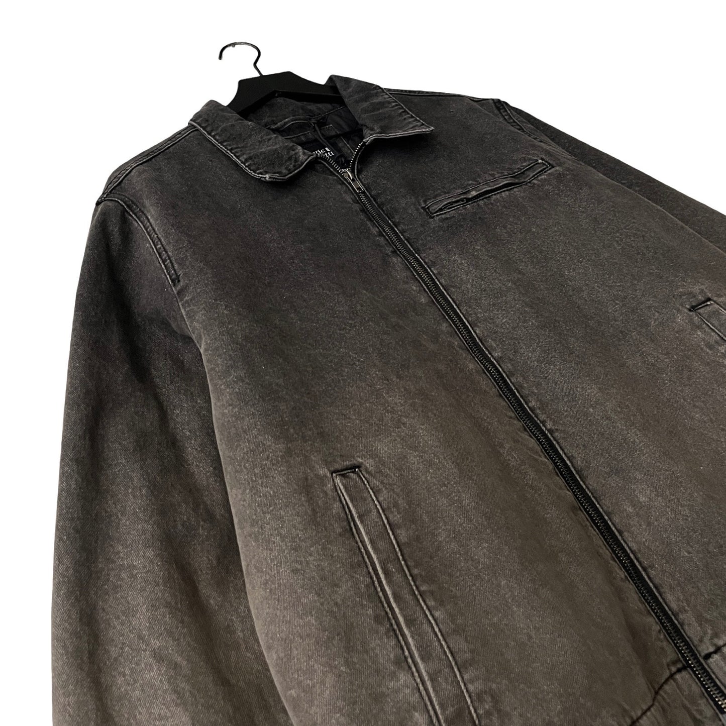 Denim Quilted Workwear Jacket in Fume / X-LARGE