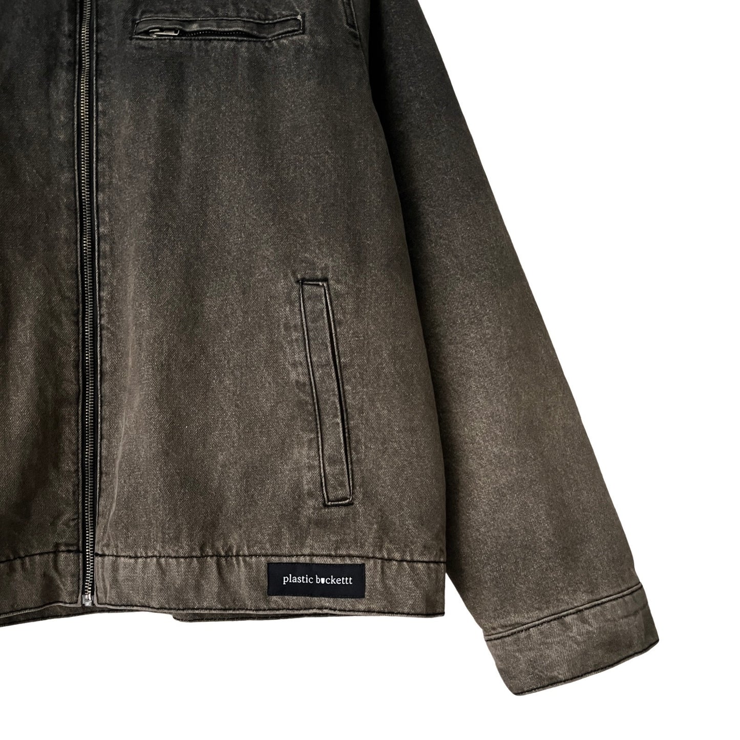 Denim Quilted Workwear Jacket in Fume / X-LARGE