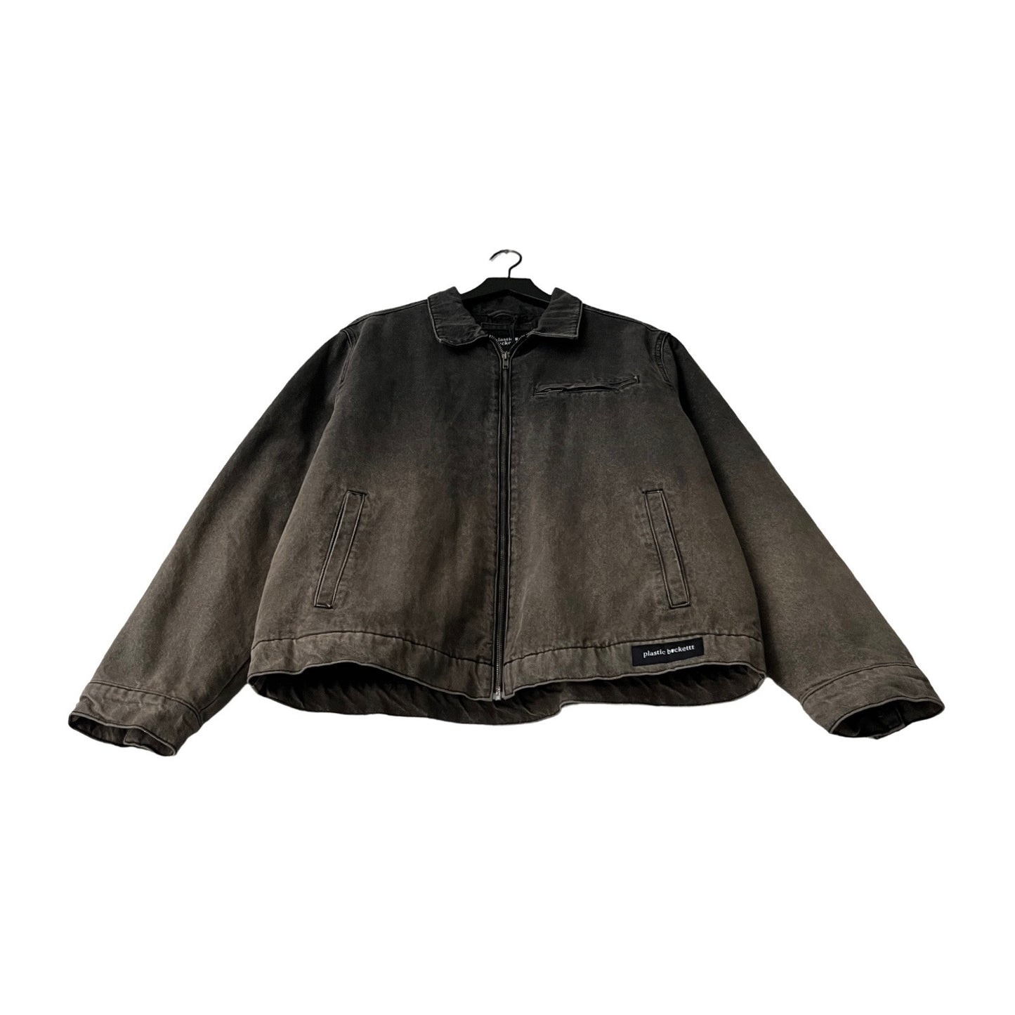 Denim Quilted Workwear Jacket in Fume / X-LARGE