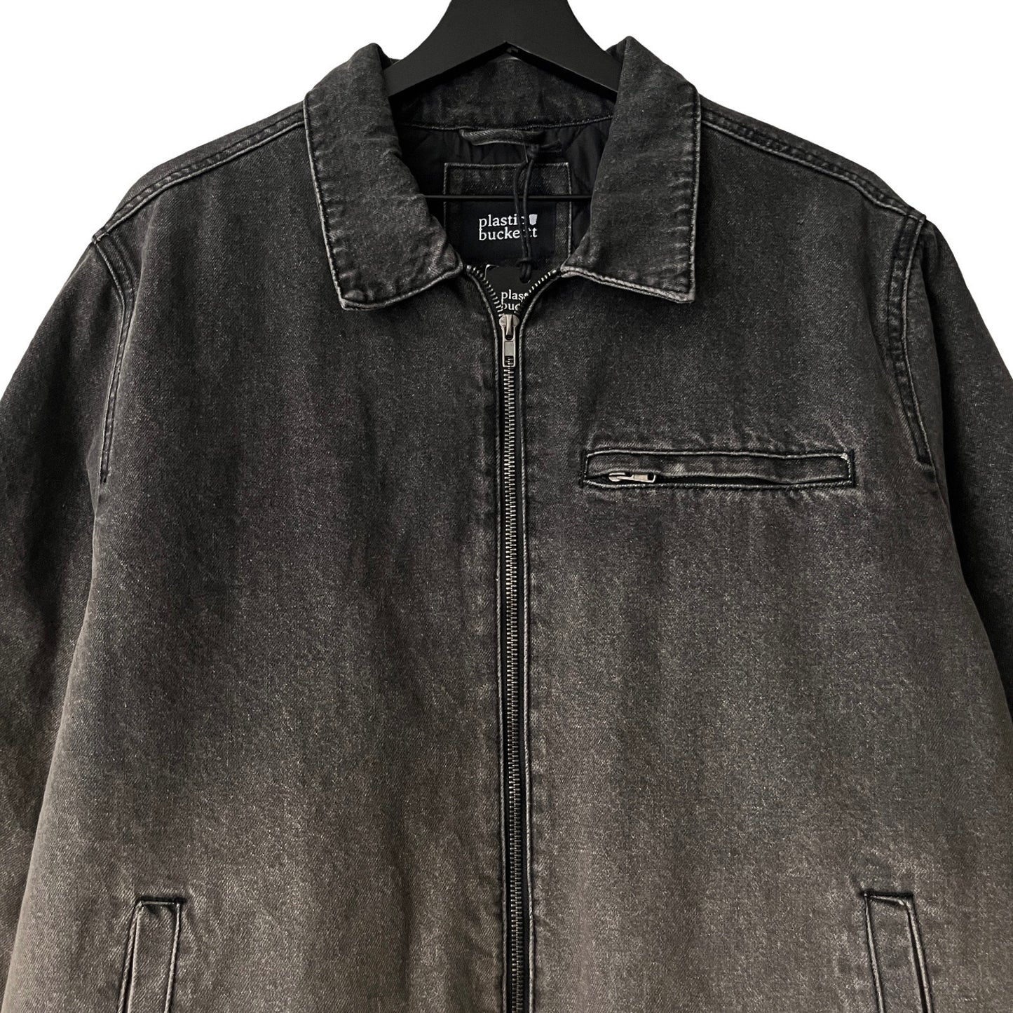 Denim Quilted Workwear Jacket in Fume / X-LARGE