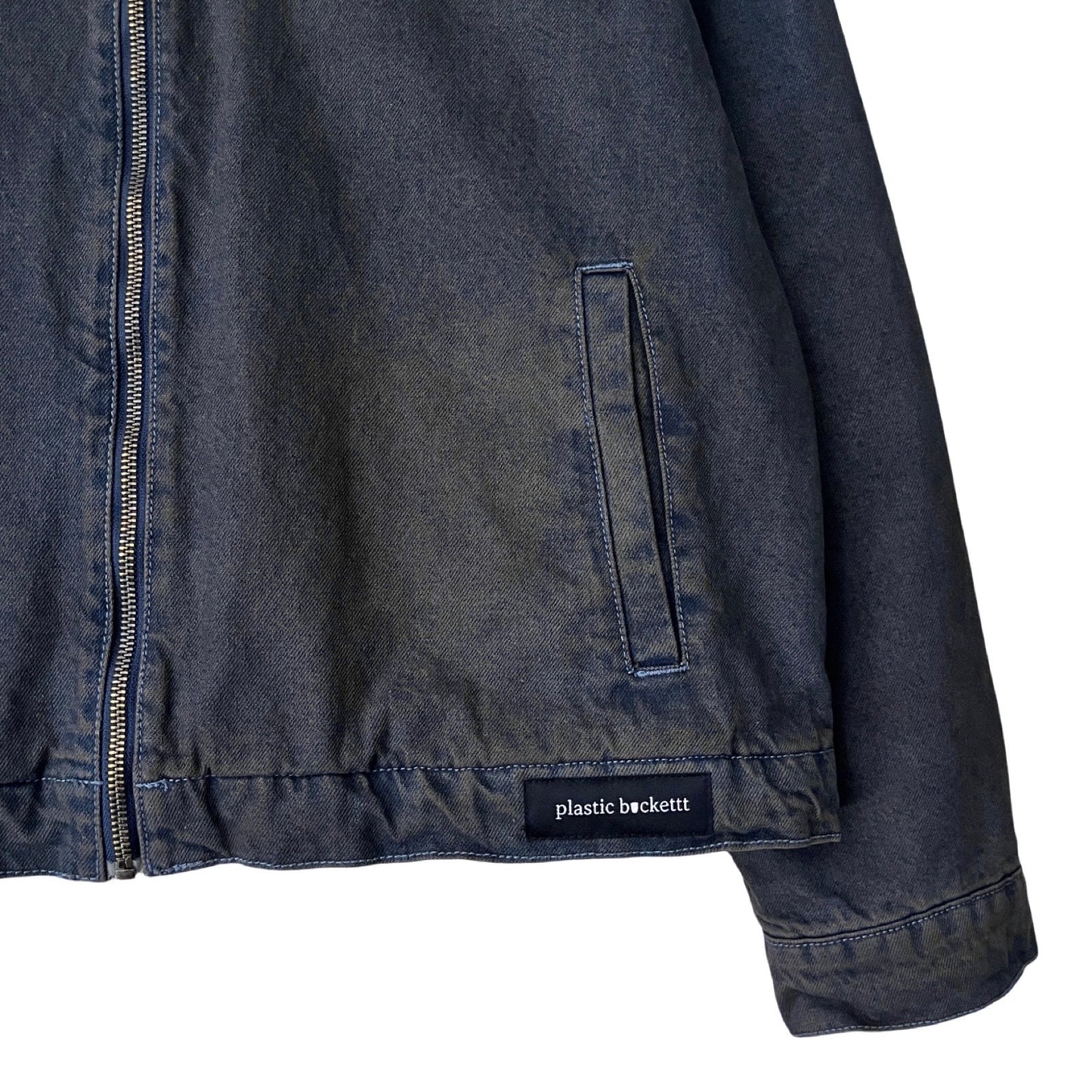 Denim Quilted Workwear Jacket in Tide / X-LARGE