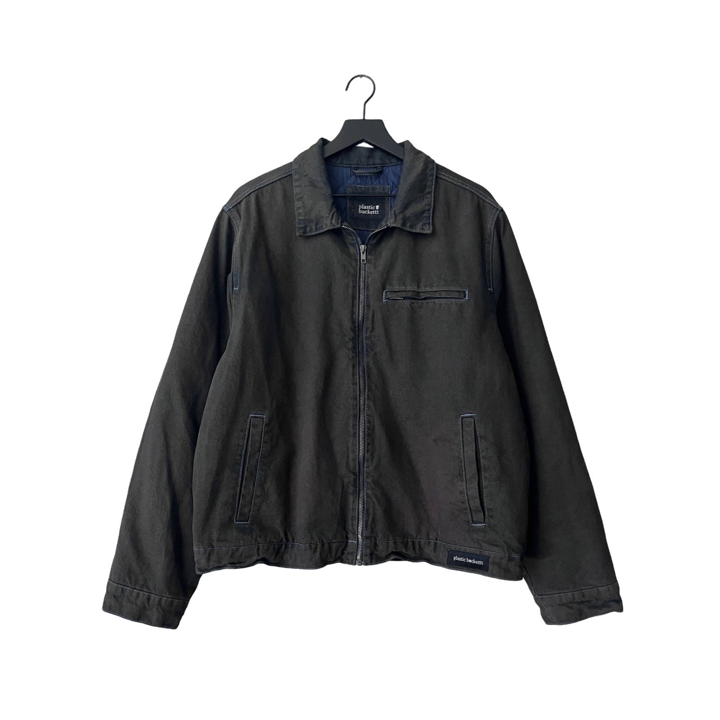Denim Quilted Workwear Jacket in Atlantic / LARGE
