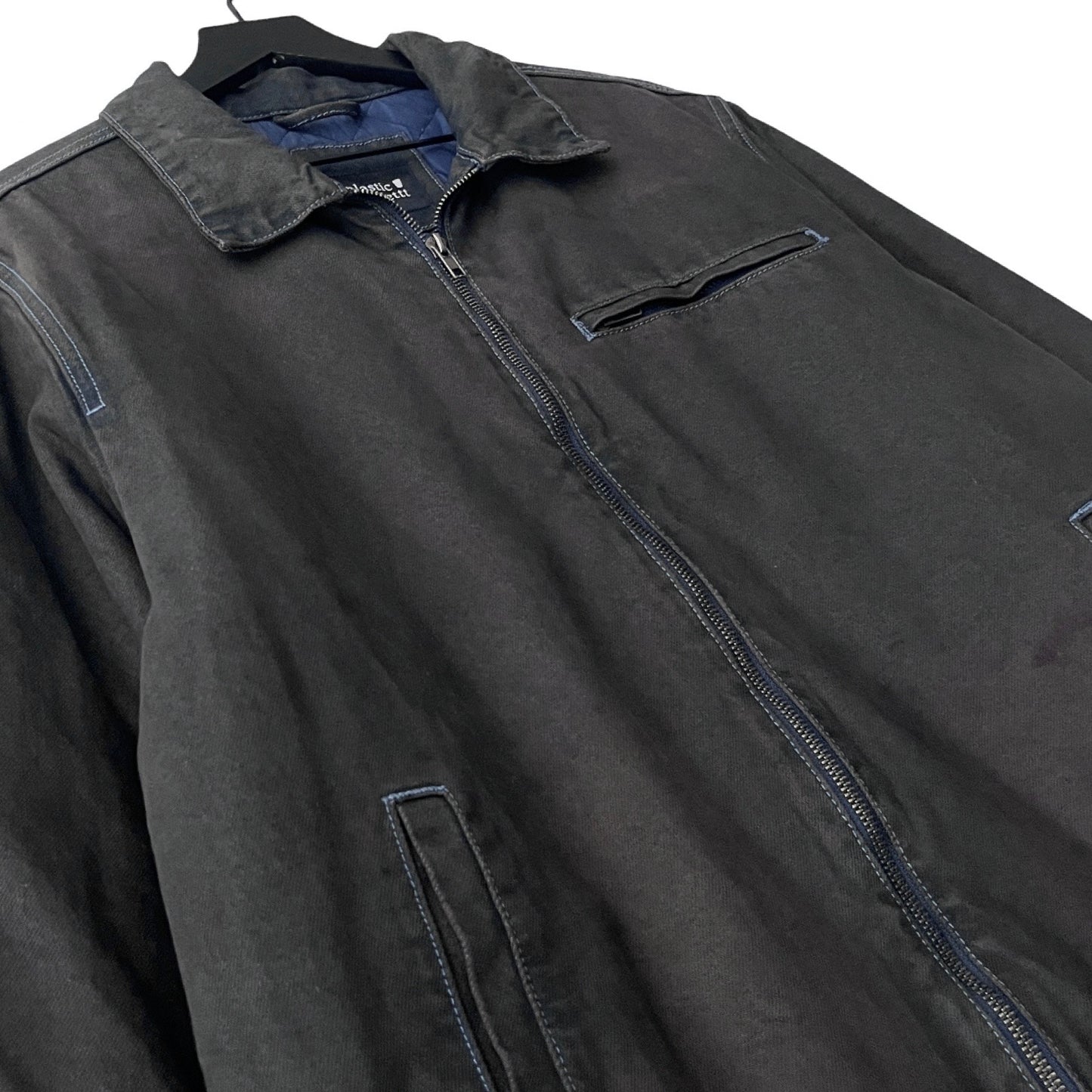 Denim Quilted Workwear Jacket in Atlantic / LARGE