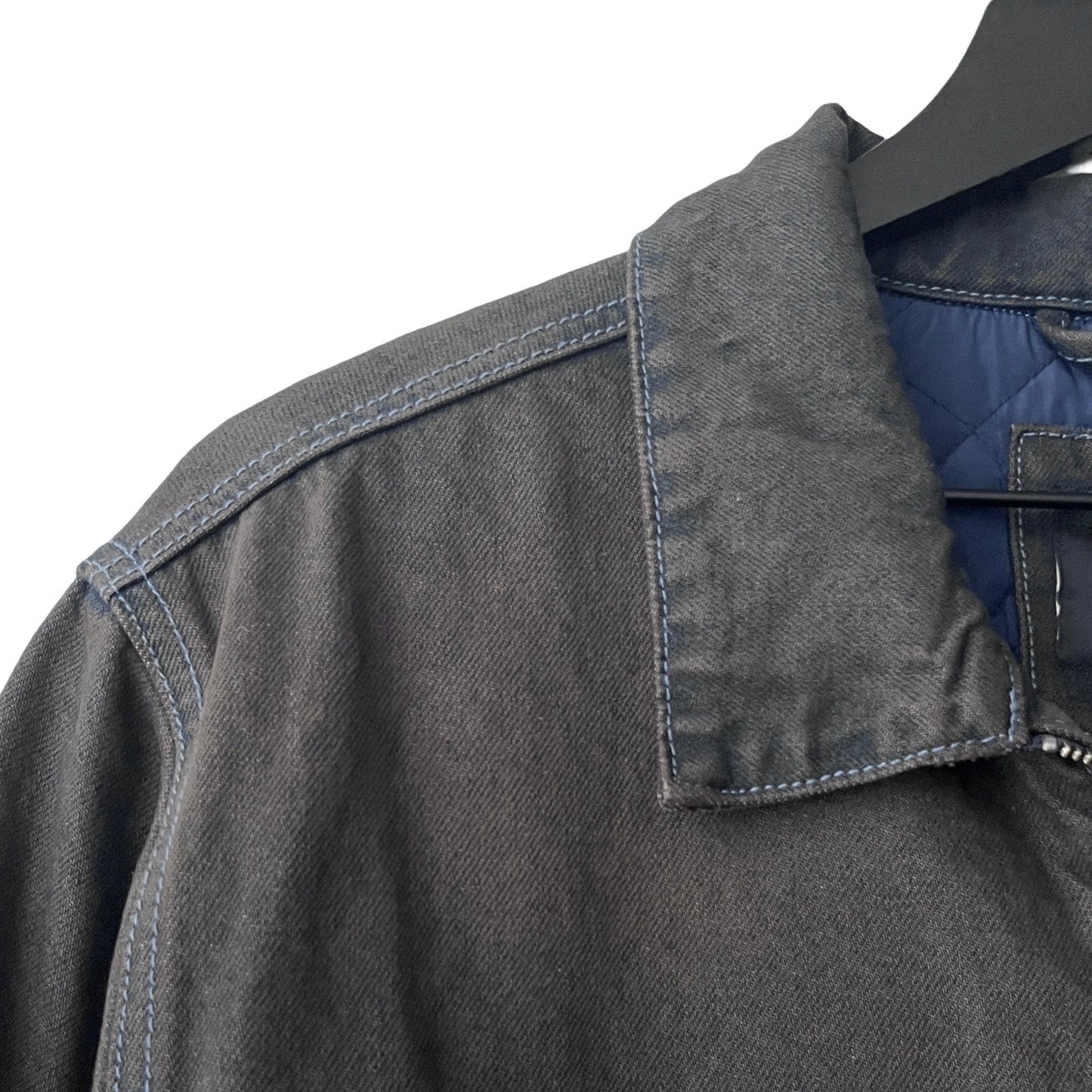 Denim Quilted Workwear Jacket in Atlantic / LARGE
