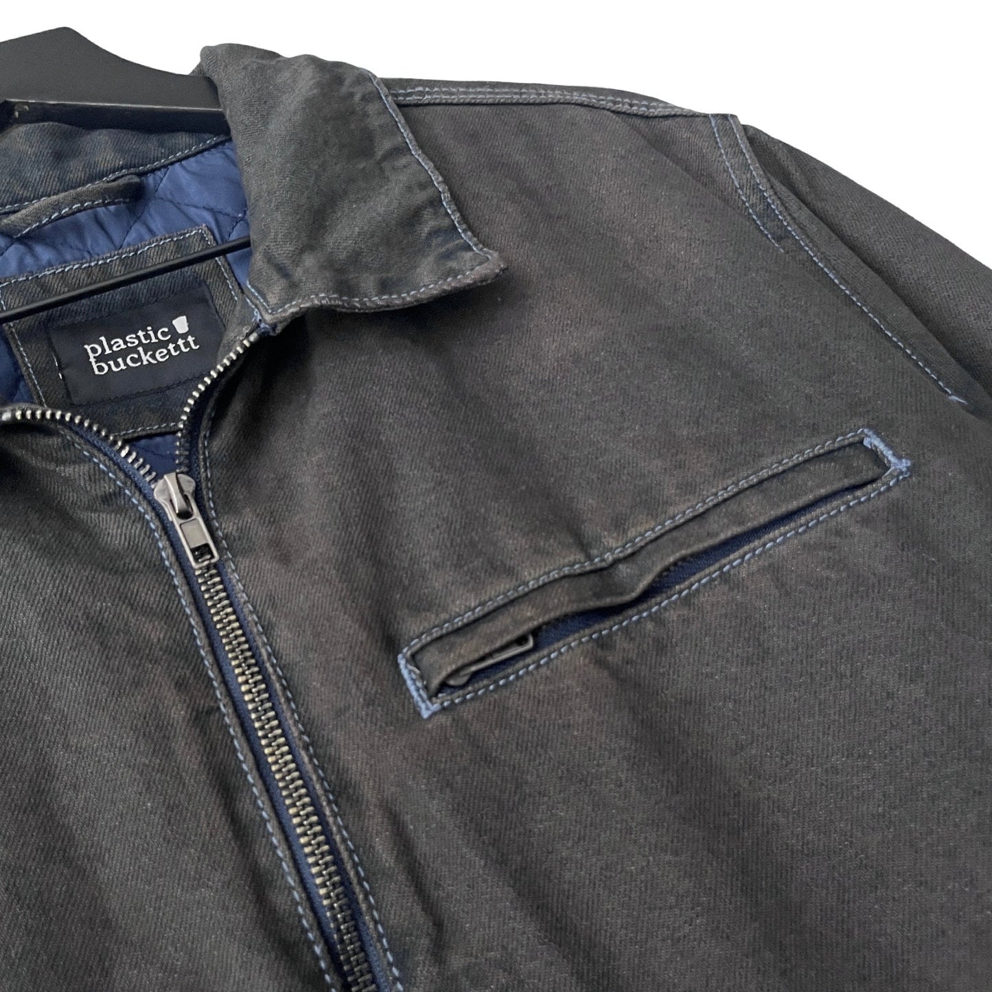 Denim Quilted Workwear Jacket in Atlantic / LARGE