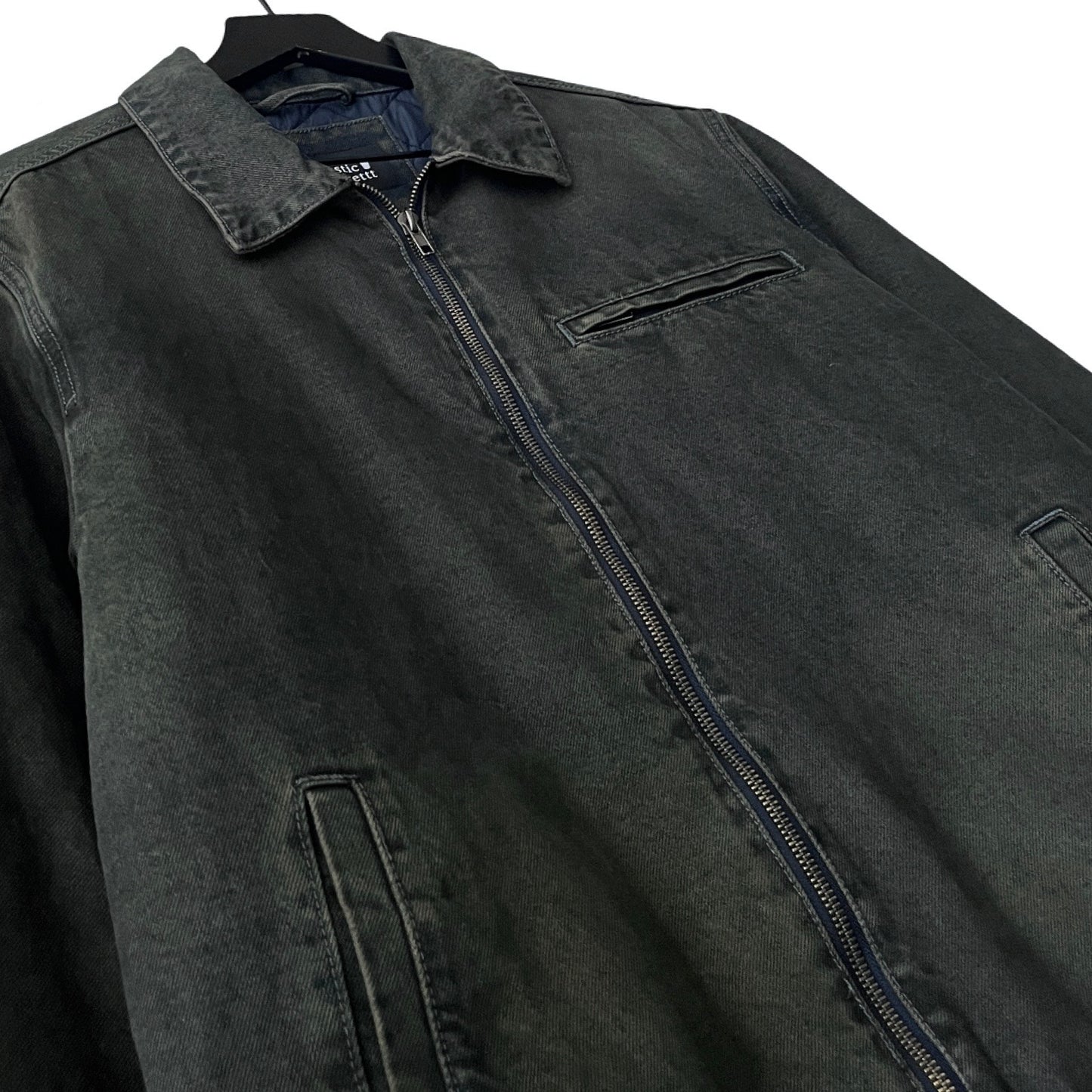 Denim Quilted Workwear Jacket in Peninsula / MEDIUM