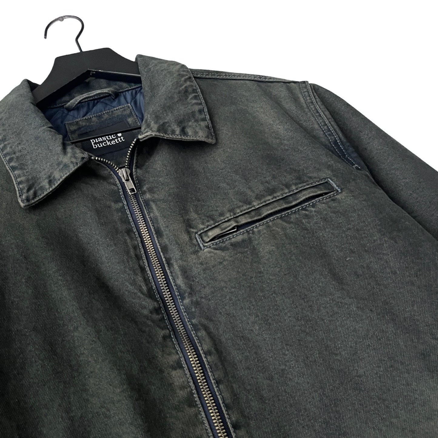 Denim Quilted Workwear Jacket in Peninsula / MEDIUM