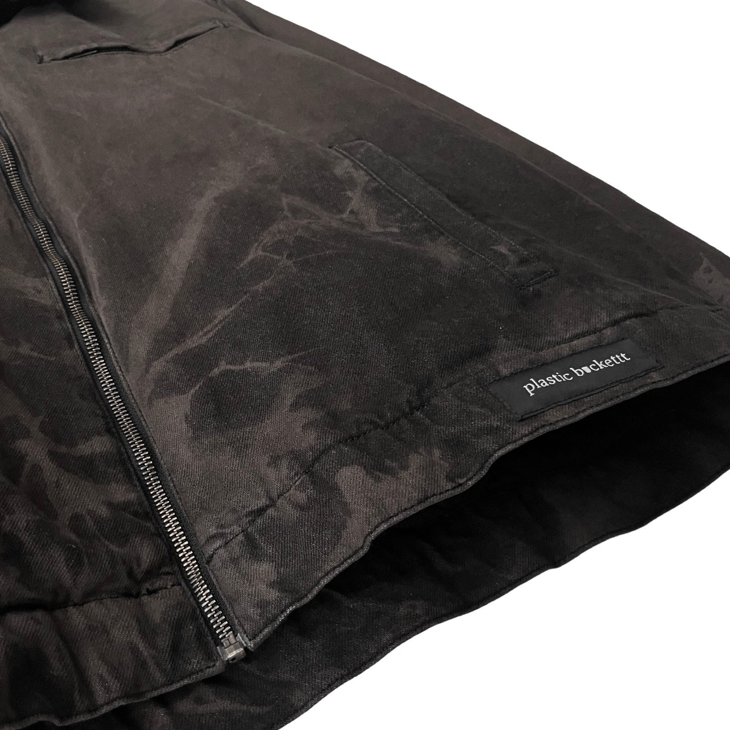 Denim Quilted Workwear Jacket in Igneous / LARGE