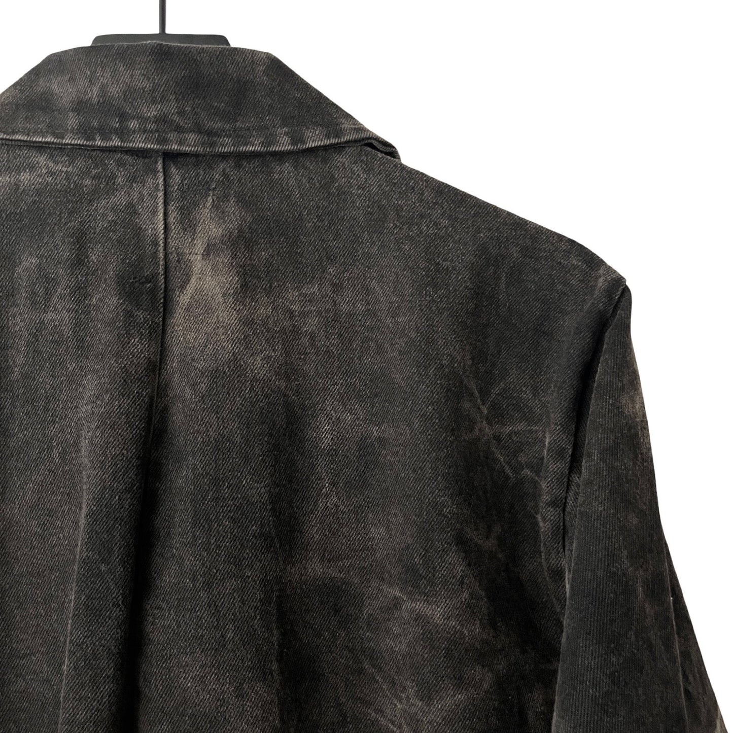 Vintage Rugged Denim Duster Coat in Asphalt / MEDIUM