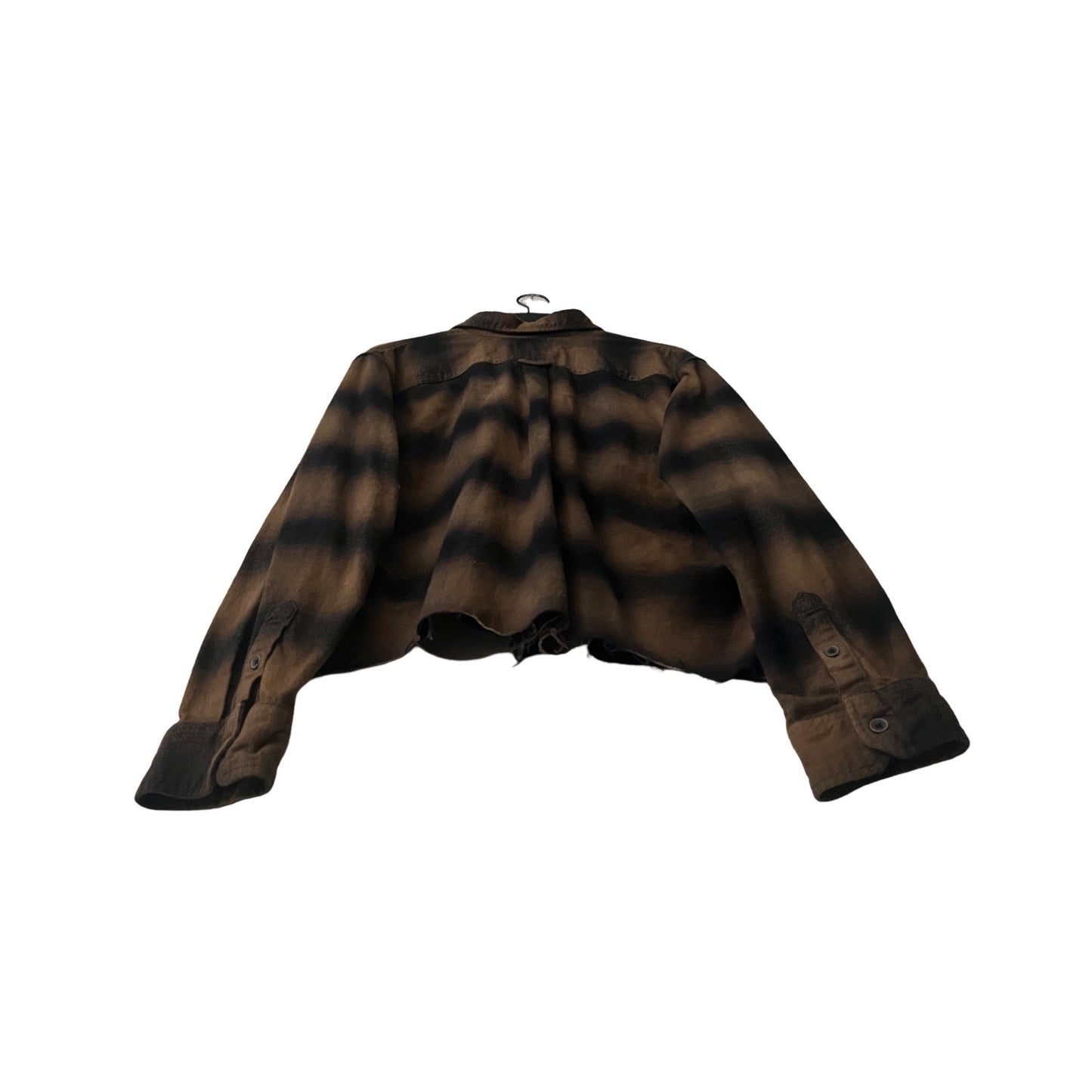 Cropped Flannel Shirt in Cobain / LARGE (also fits XL)