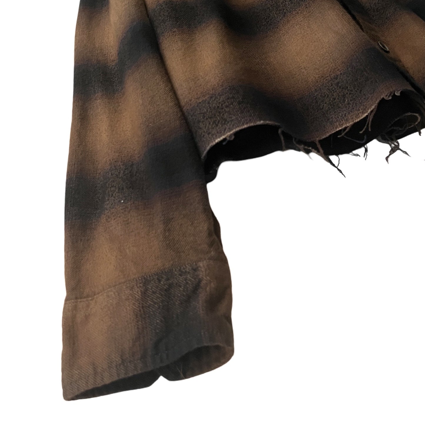 Cropped Flannel Shirt in Cobain / LARGE (also fits XL)