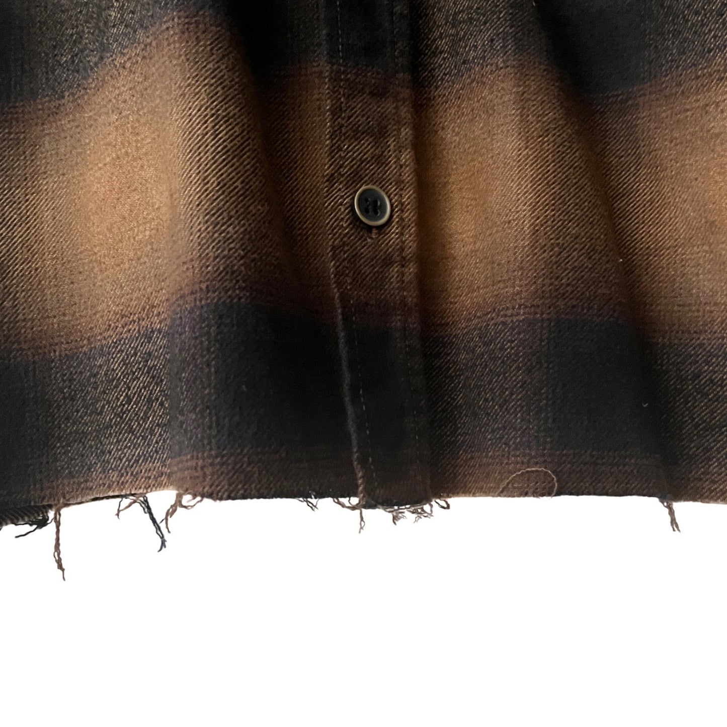 Cropped Flannel Shirt in Cobain / LARGE (also fits XL)