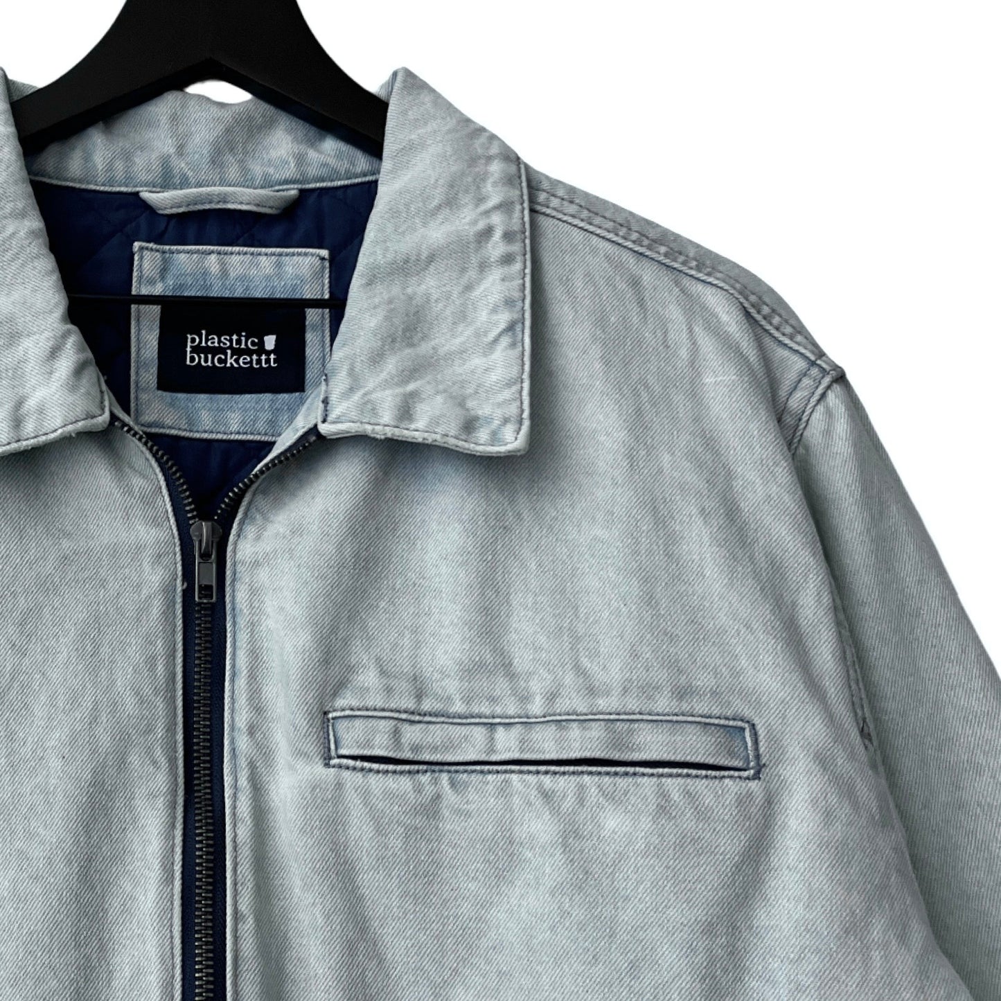 Denim Quilted Workwear Jacket in Nome / LARGE