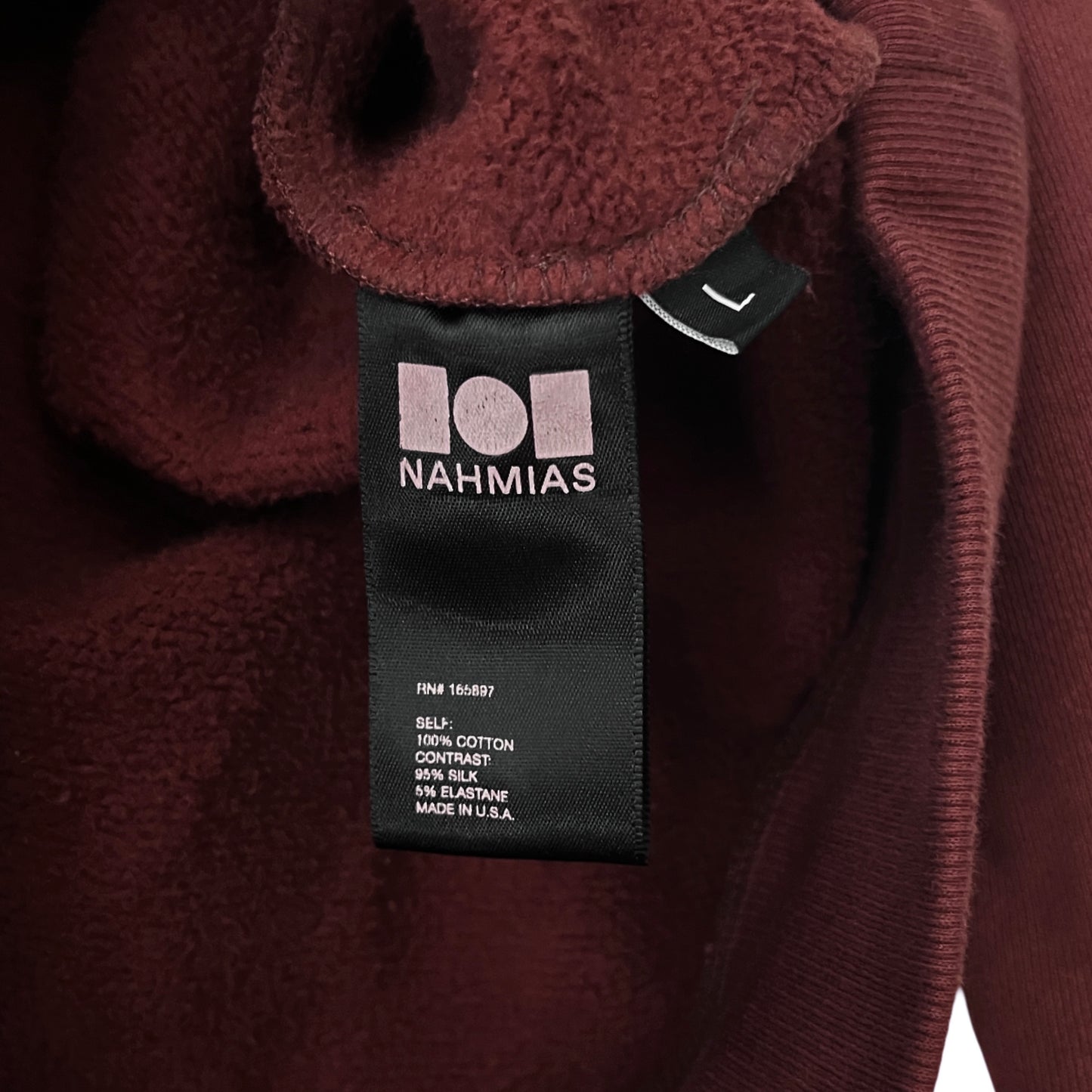Nahmias Carpenter Hoodie in Cabernet / LARGE