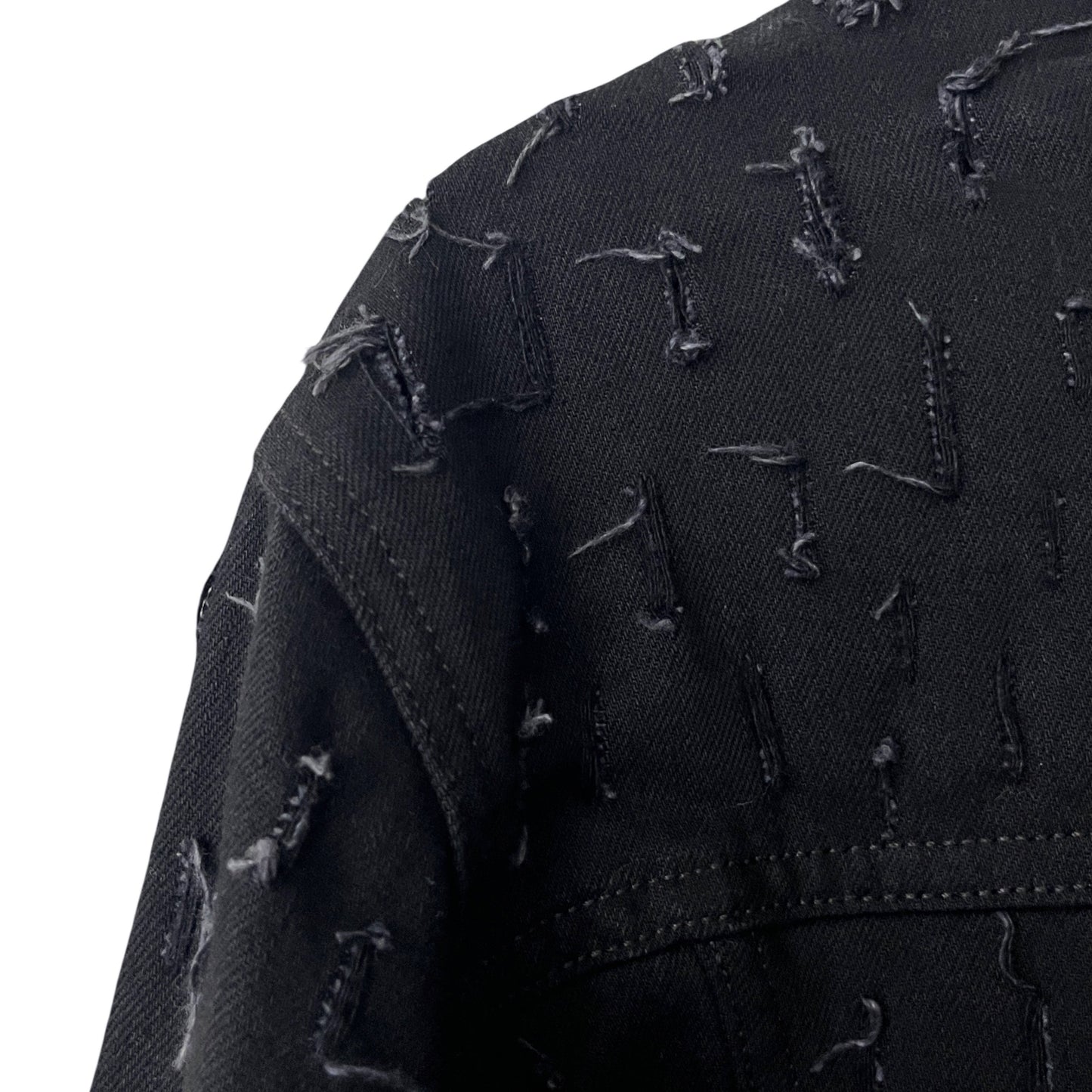 Levi's Denim Trucker Jacket (distressed) in Void / X-LARGE