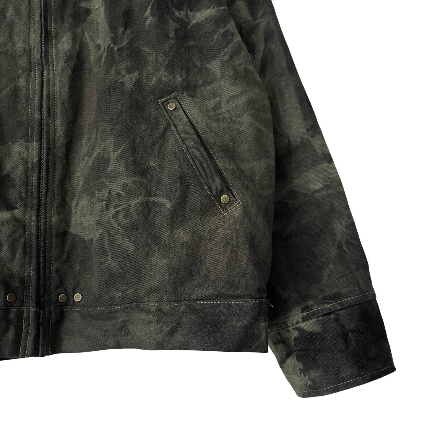 Two Pillars x Plastic Buckettt 2-Piece Denim Set (Jacket & Pants) in Royal Fern / LARGE