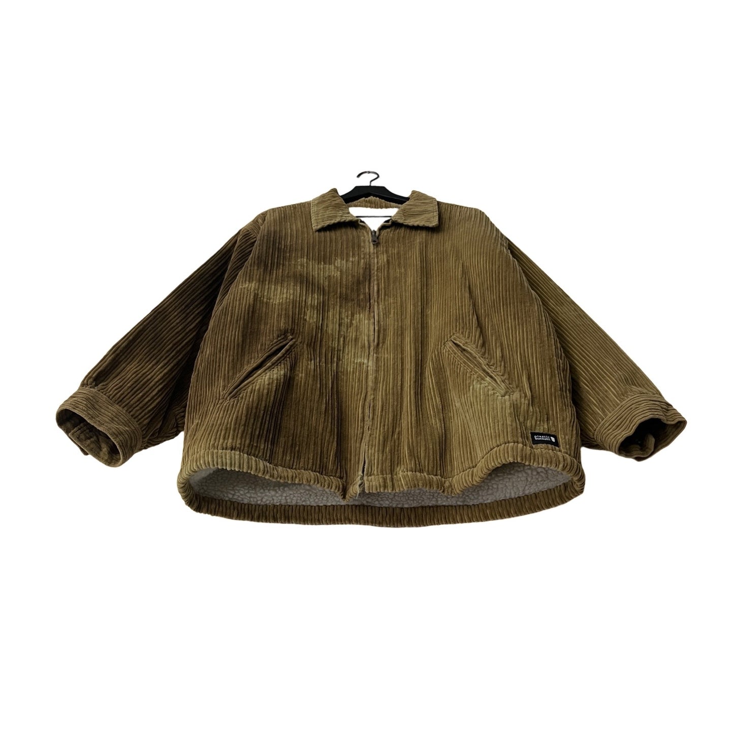 Vintage Corduroy Fleece-Lined Oversized Shacket in Antiqua / LARGE (also fits XL)