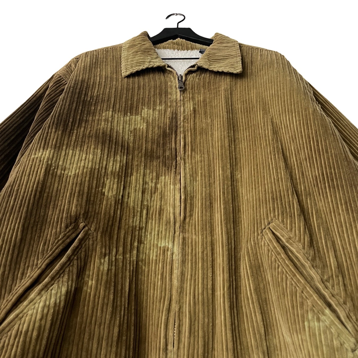 Vintage Corduroy Fleece-Lined Oversized Shacket in Antiqua / LARGE (also fits XL)
