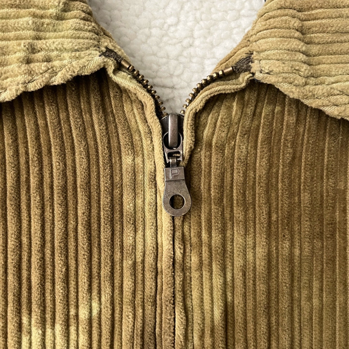 Vintage Corduroy Fleece-Lined Oversized Shacket in Antiqua / LARGE (also fits XL)