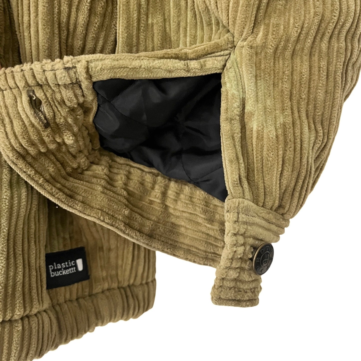 Vintage Corduroy Fleece-Lined Oversized Shacket in Antiqua / LARGE (also fits XL)