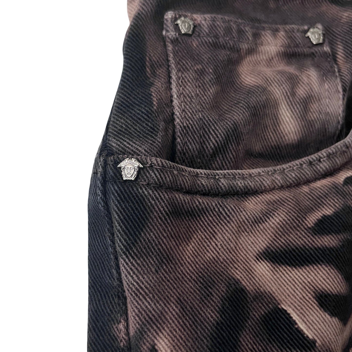Versace Relaxed Denim Jeans in Petrified / 38" x 34"