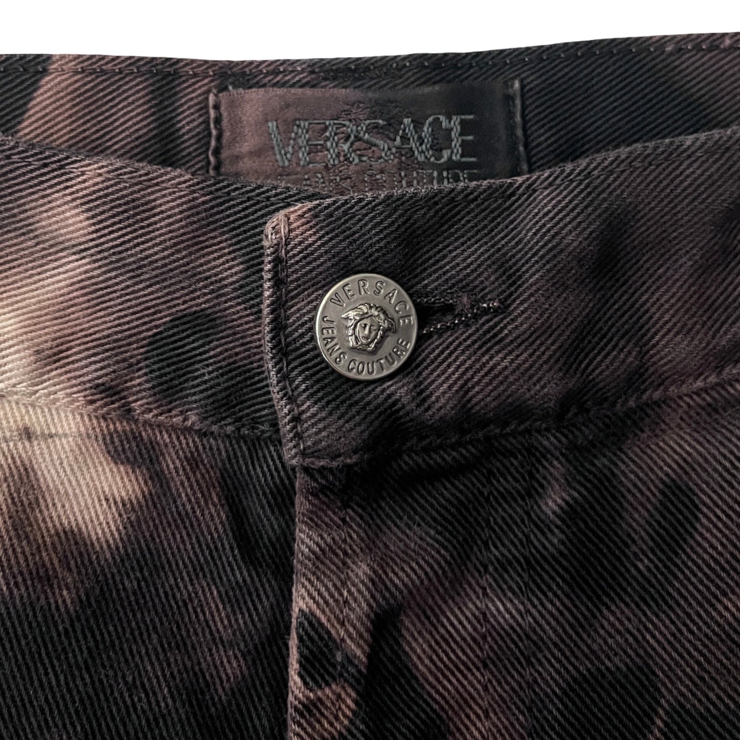 Versace Relaxed Denim Jeans in Petrified / 38" x 34"