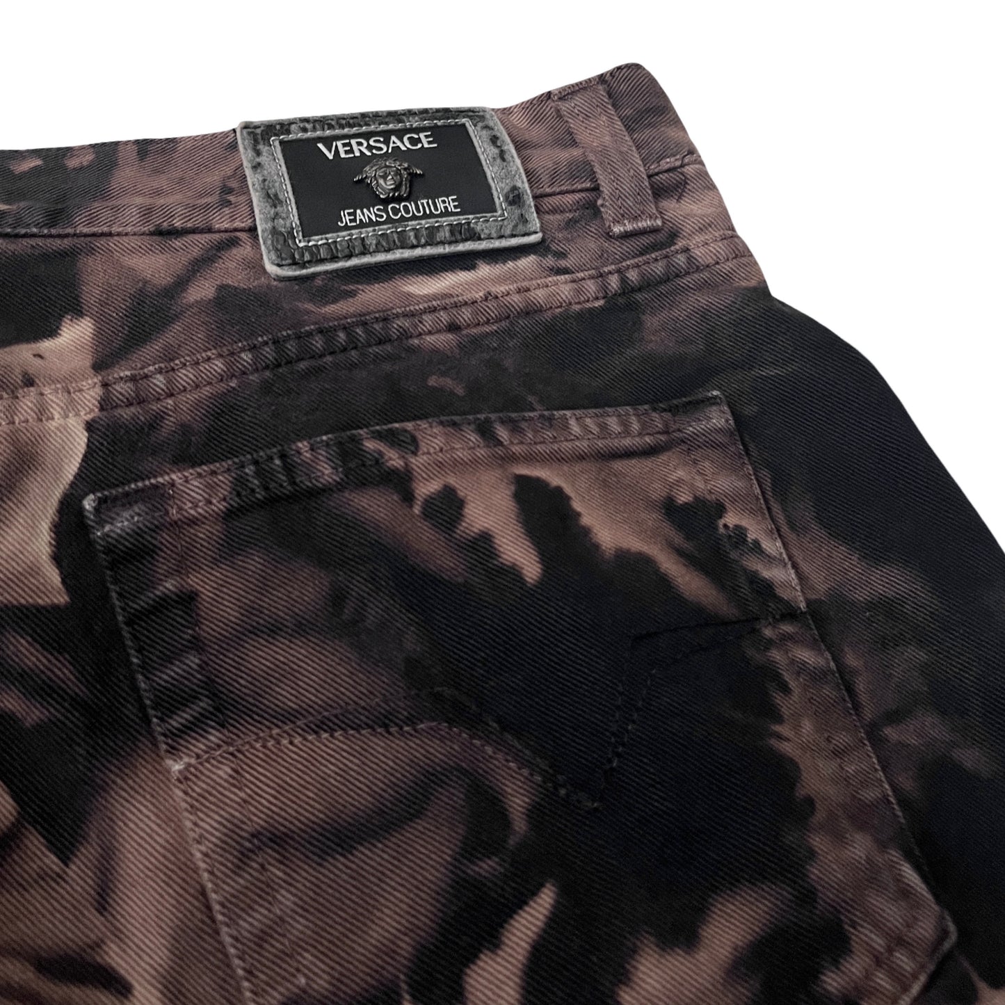 Versace Relaxed Denim Jeans in Petrified / 38" x 34"